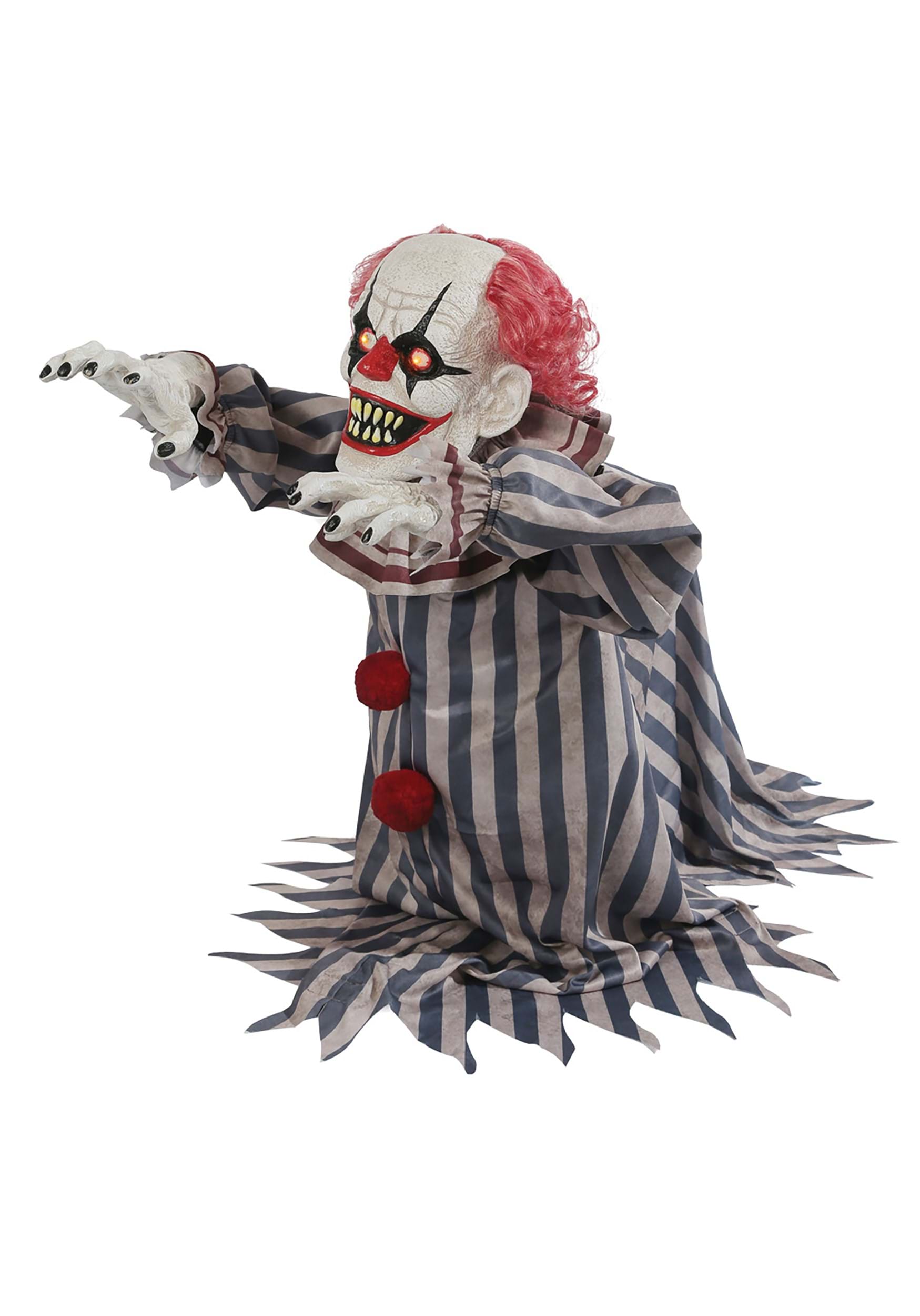 18-Inch Animated Jumping Evil Clown Prop Decoration | Evil Clown Decorations