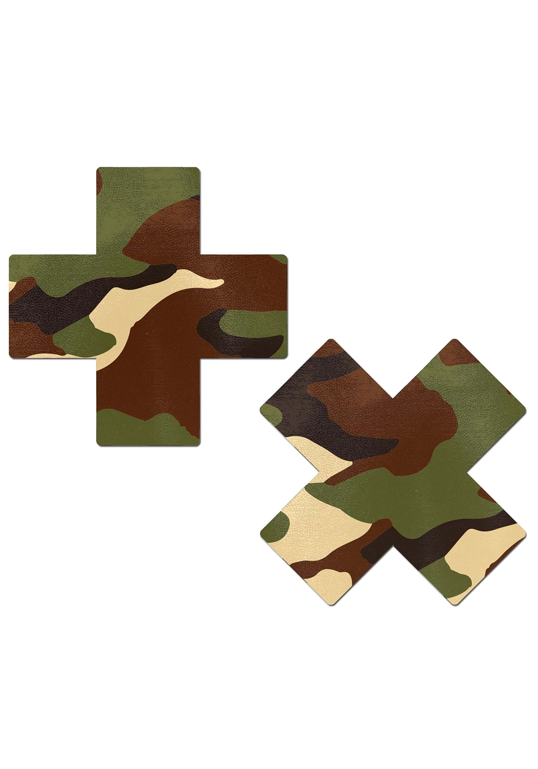 Pastease Camo X Adult Pasties | Costume Accessories
