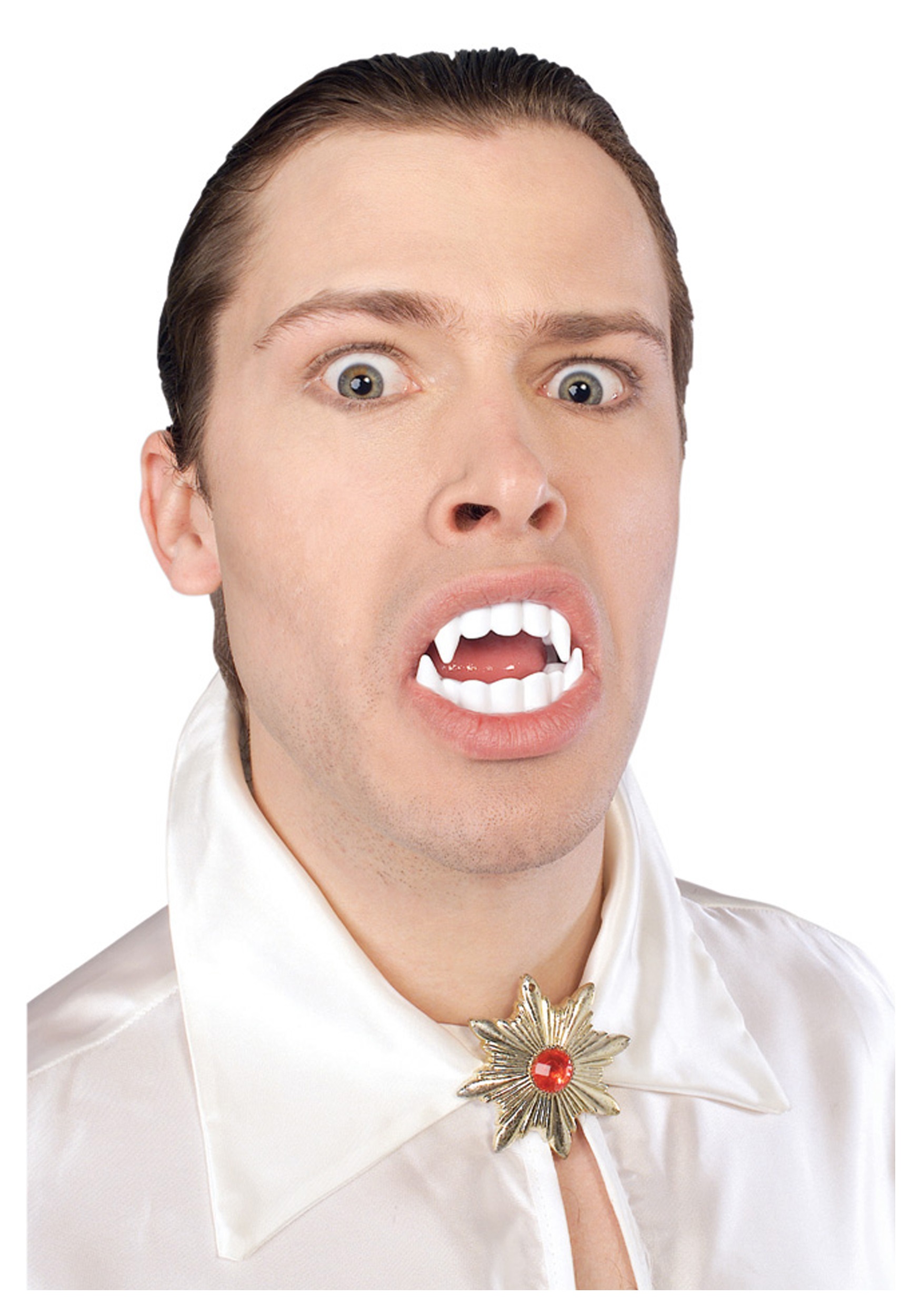 White Vampire Costume Fangs