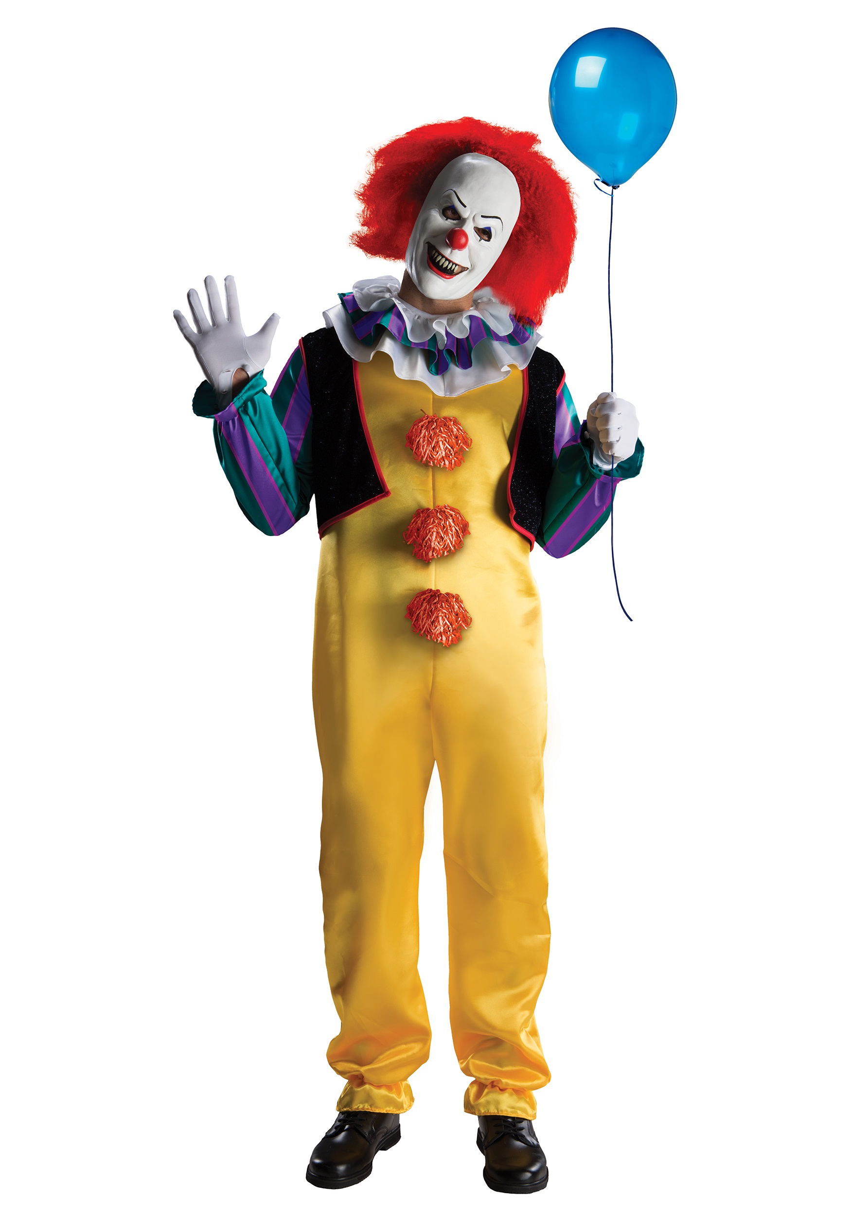 Deluxe IT Pennywise Halloween Costume for Adults | Horror movie costumes