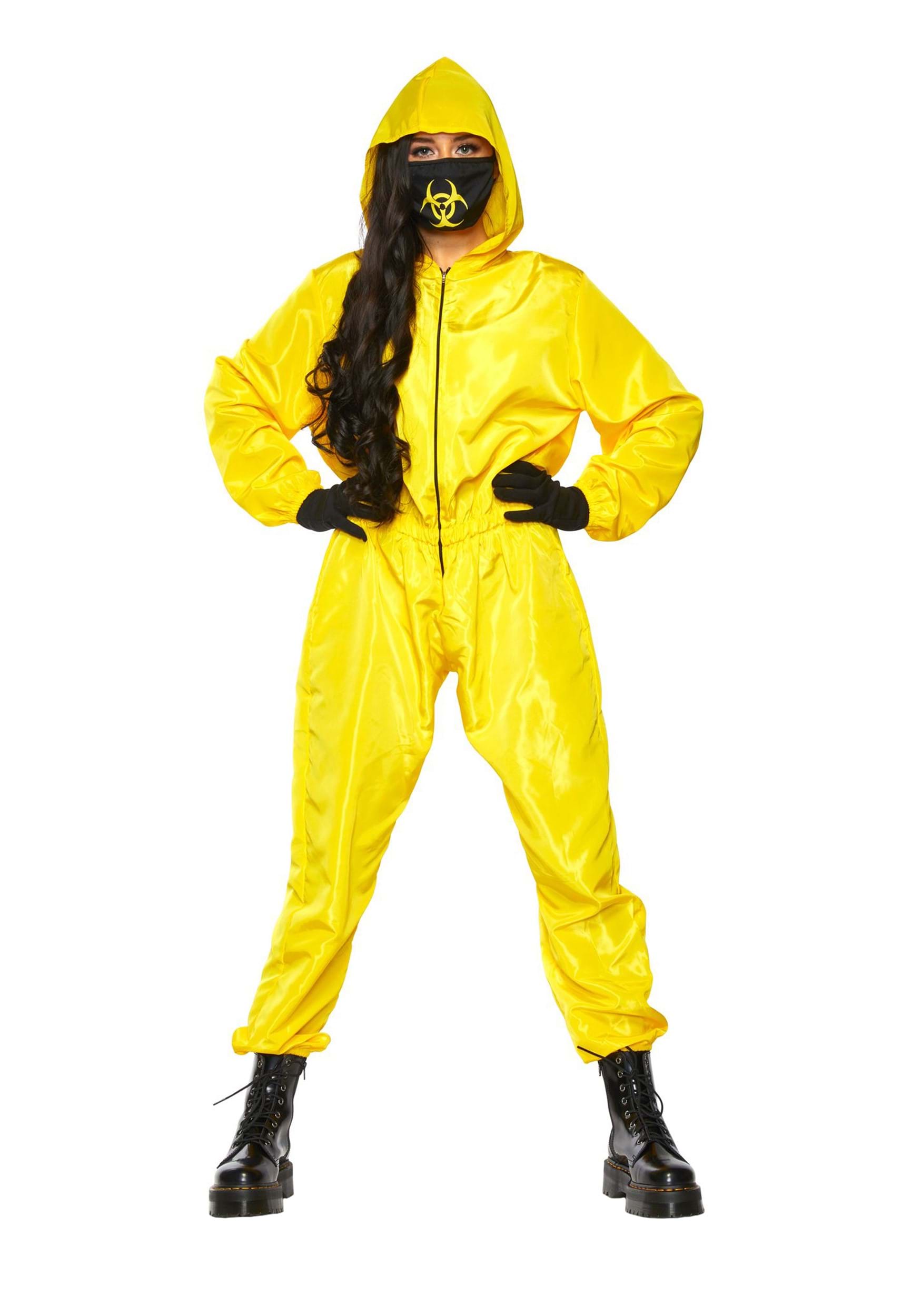 Yellow Hazmat Suit Women's Costume | Uniform Costumes