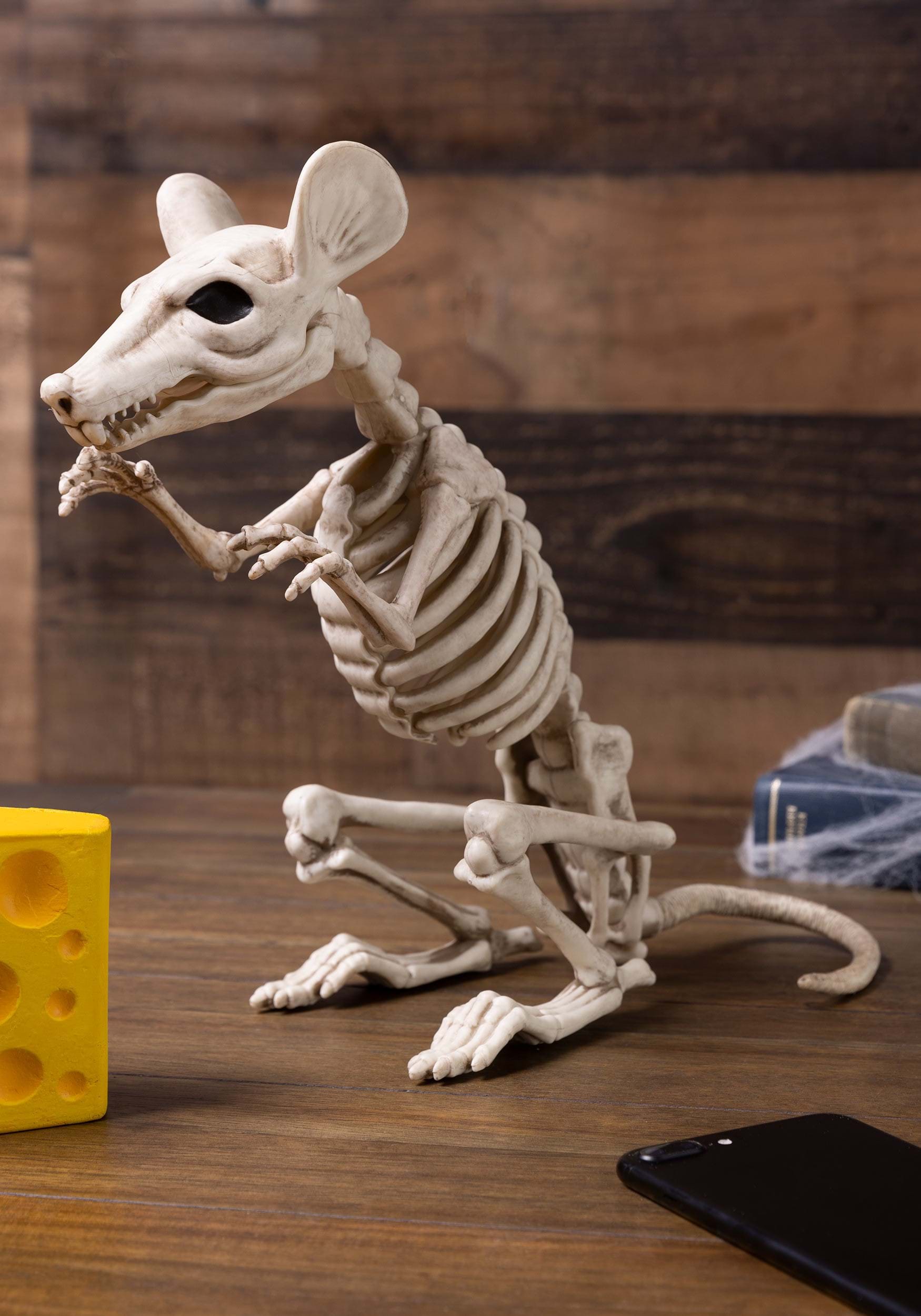 11 Inch Skeleton Rat Decoration | Skeleton and Skull Halloween Decorations