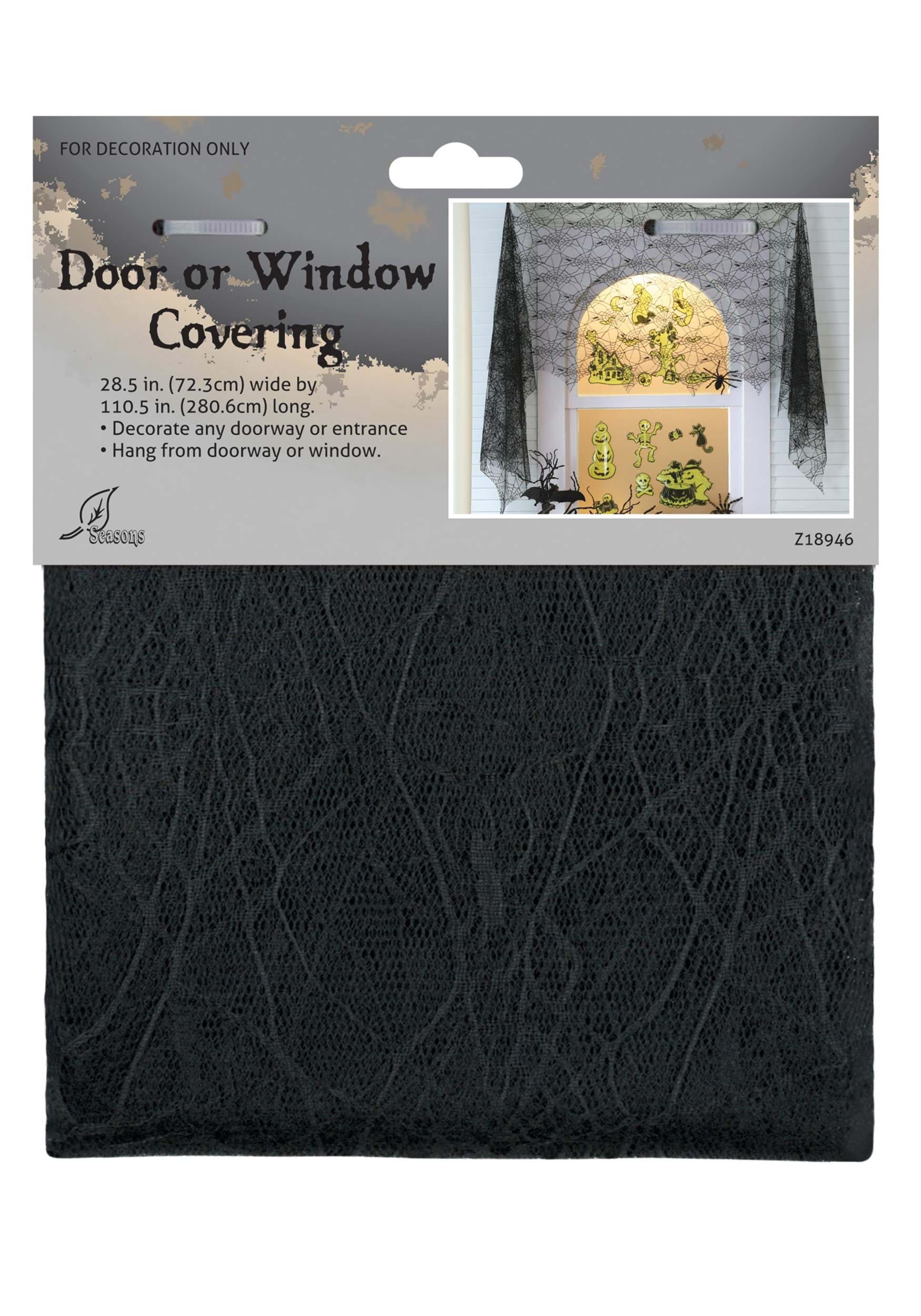 110-Inch Spider Web Window or Door Covering Decoration | Wall and Window Decorations