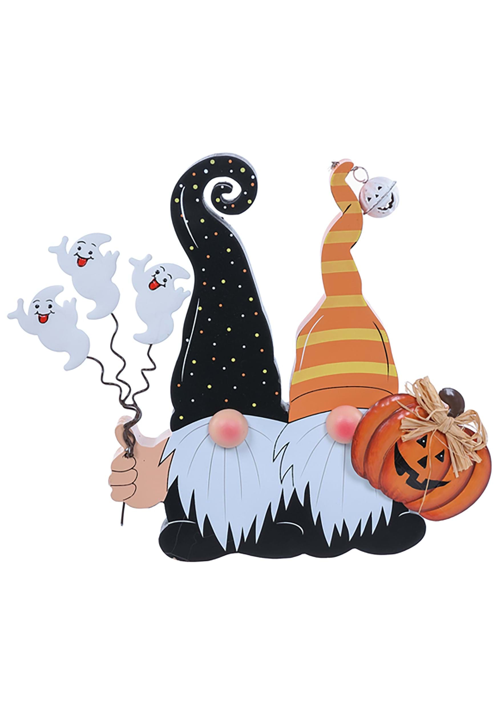 10 Inch Wooden Halloween Gnomes Decoration | Halloween Home Decor