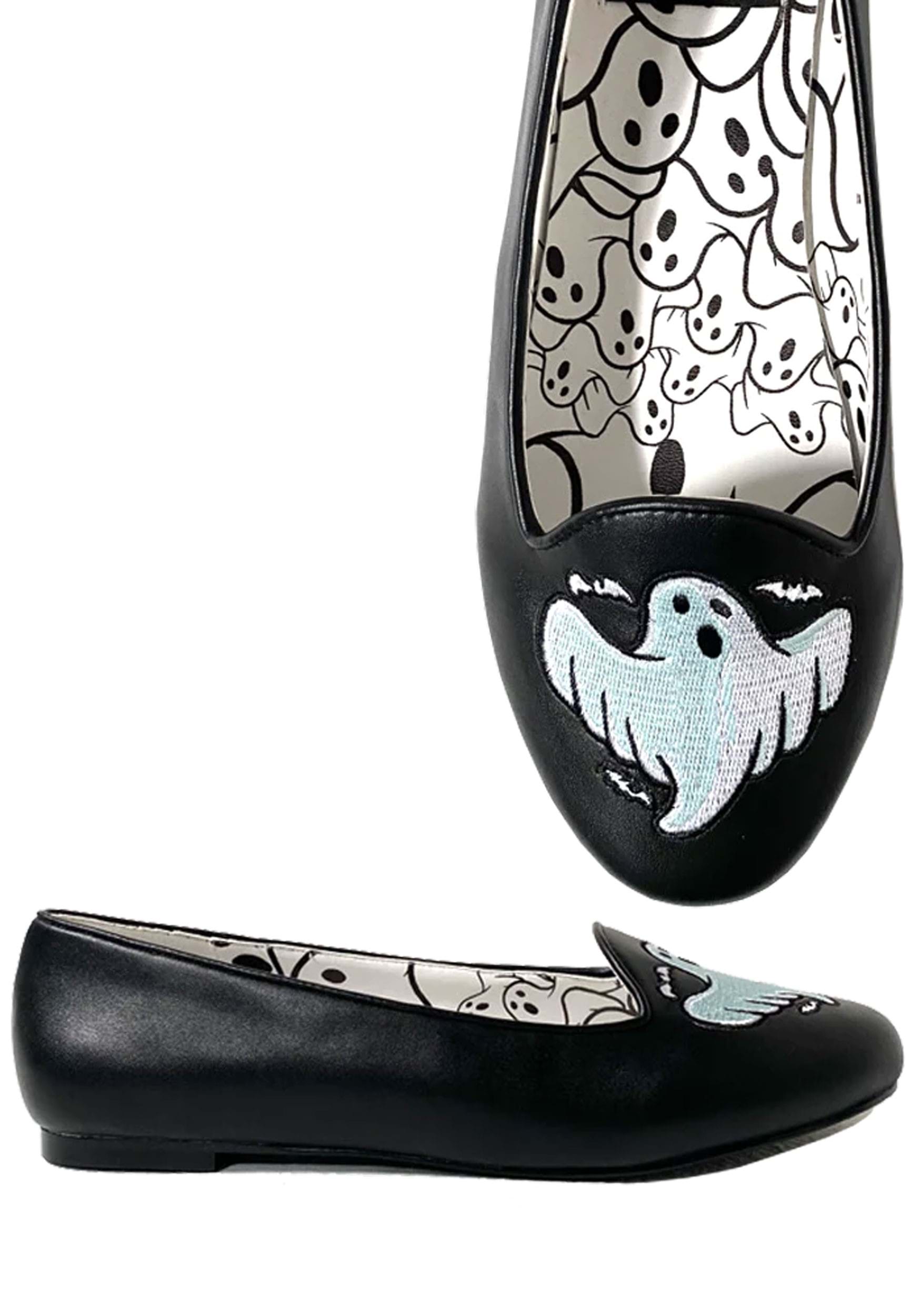 Ghost Icon Women's Ballet Flat | Halloween Shoes