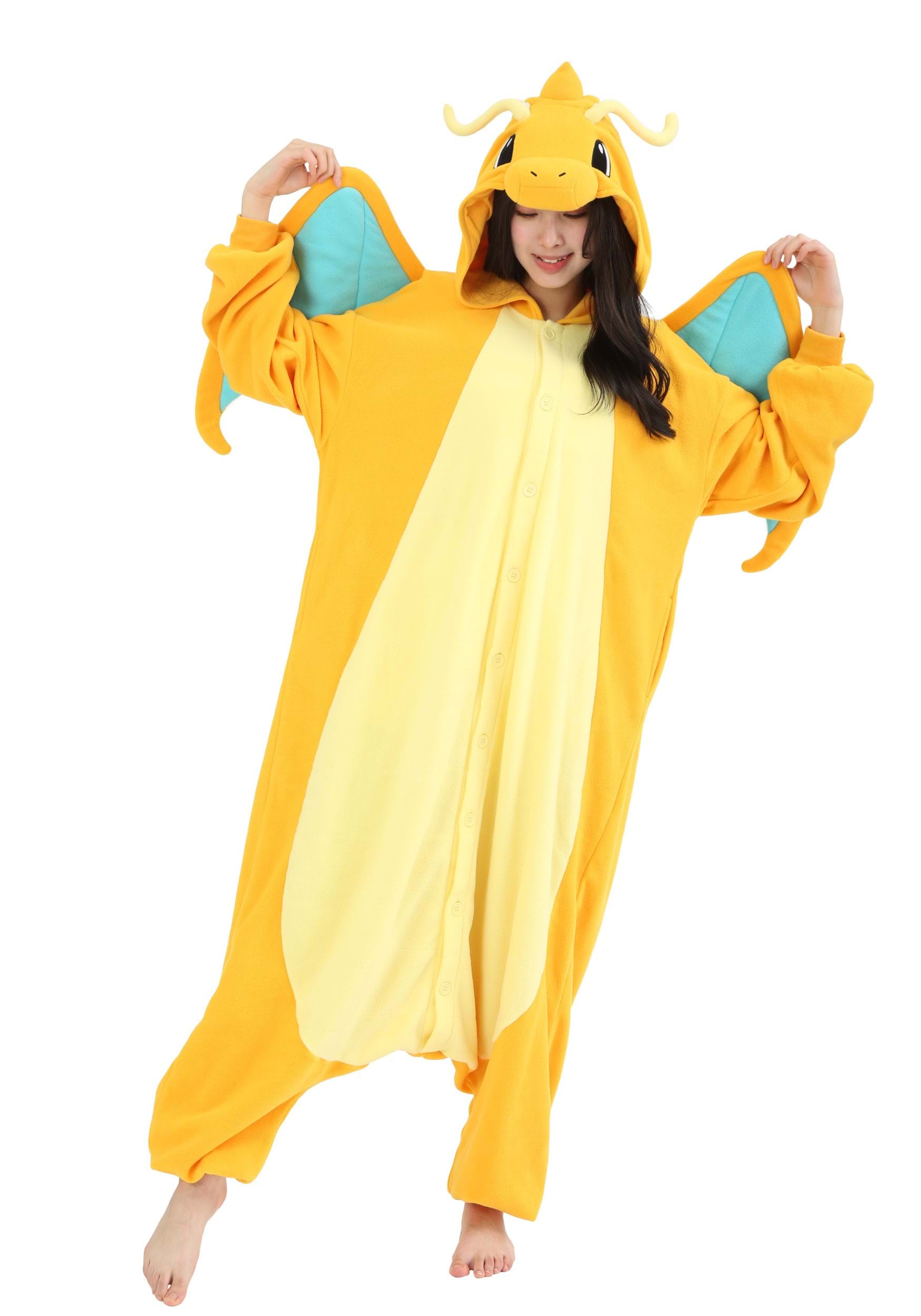 Pokémon Dragonite Kigurumi Adult Costume Onesie | Pokémon Costumes