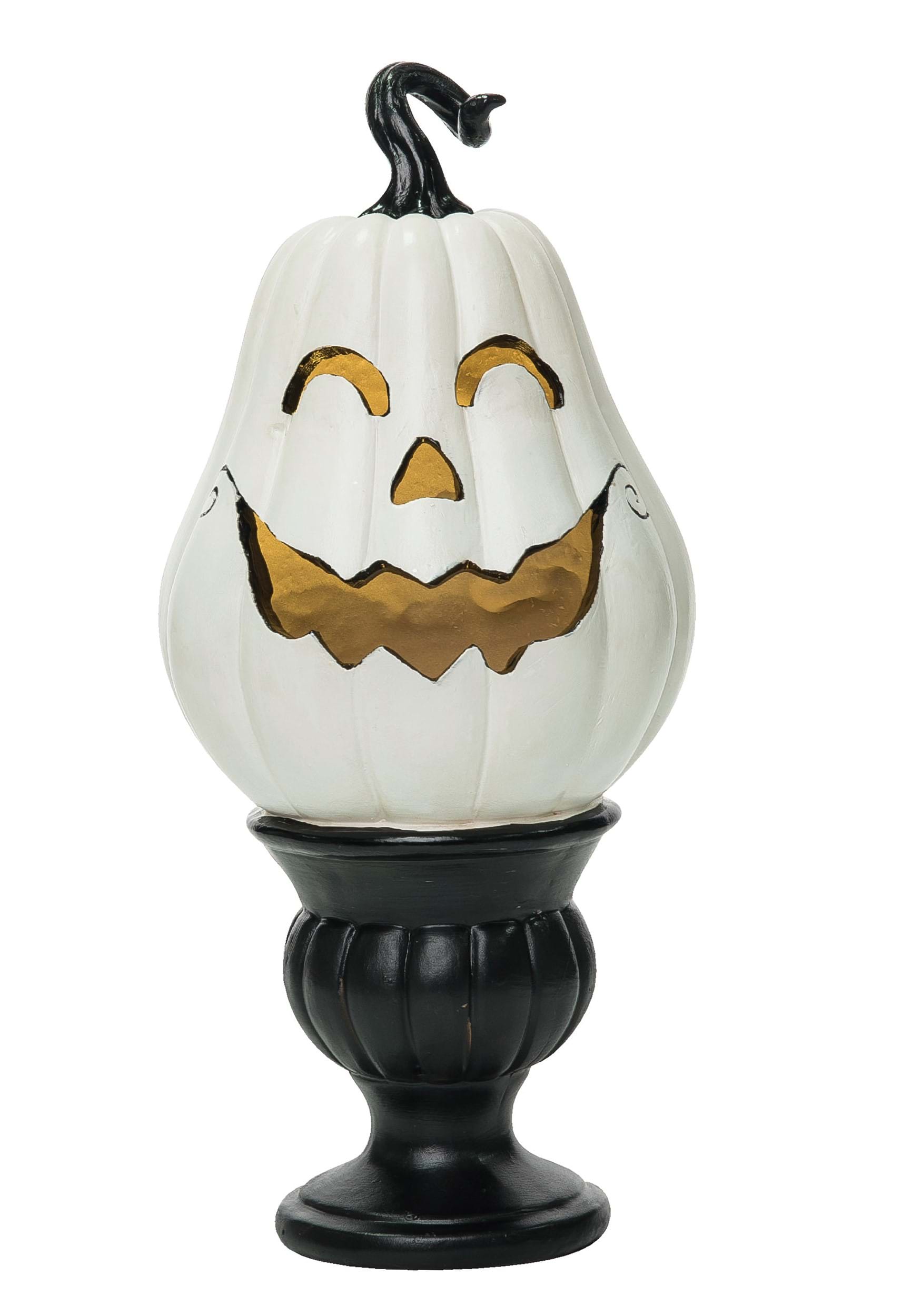 Light Up White Pedestal Pumpkin Prop | Pumpkin Decorations