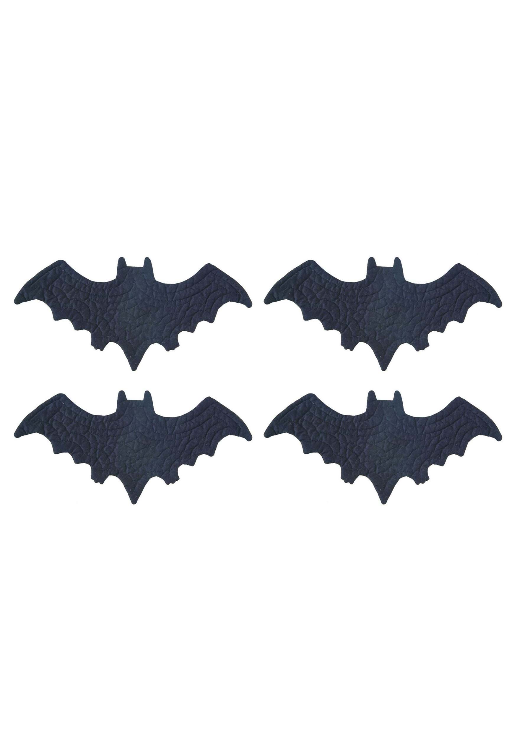 Set of 4 Fabric Bat Halloween Placemats