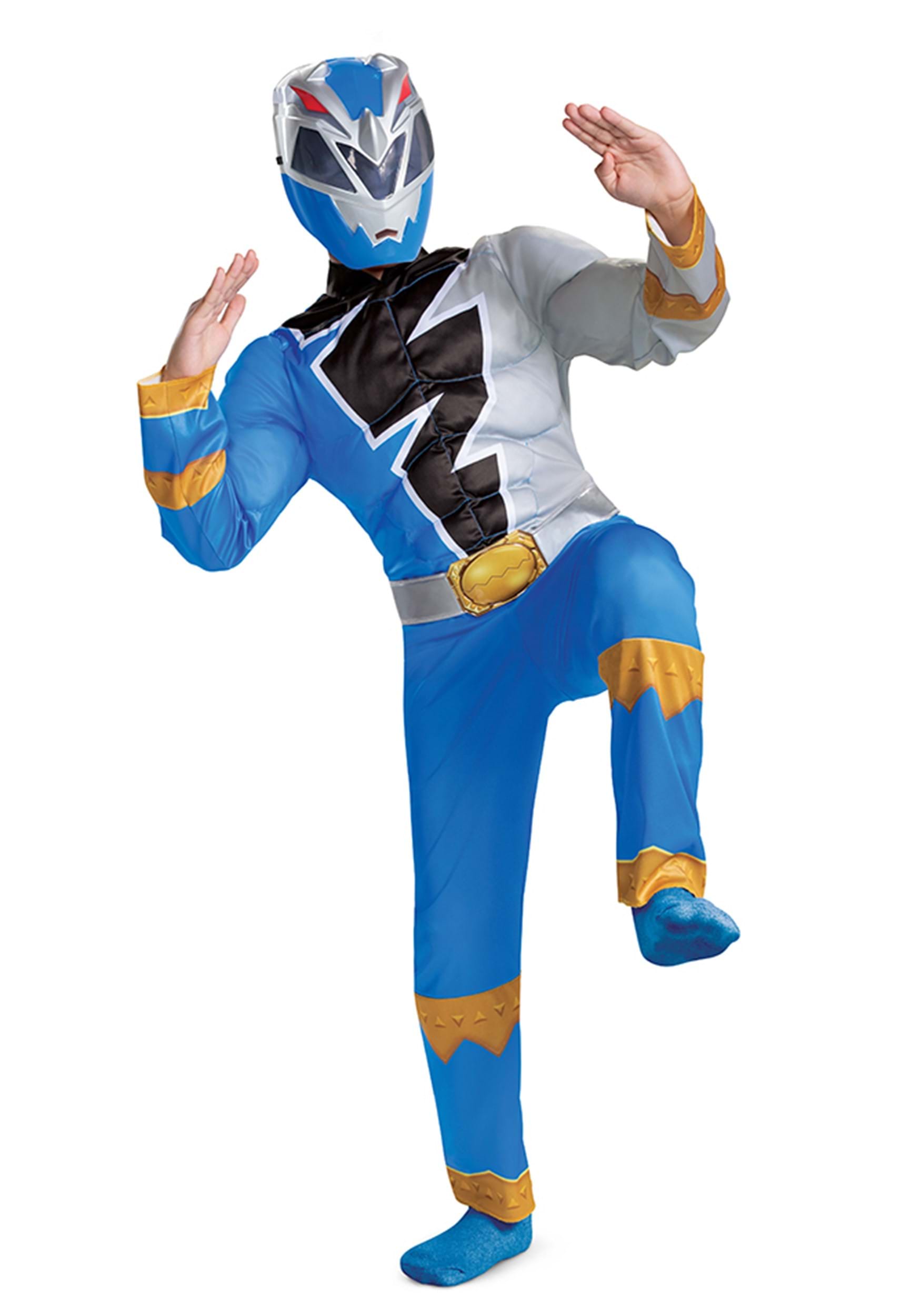 Power Rangers Dino Fury Blue Ranger Kid's Costume | Power Rangers Costumes