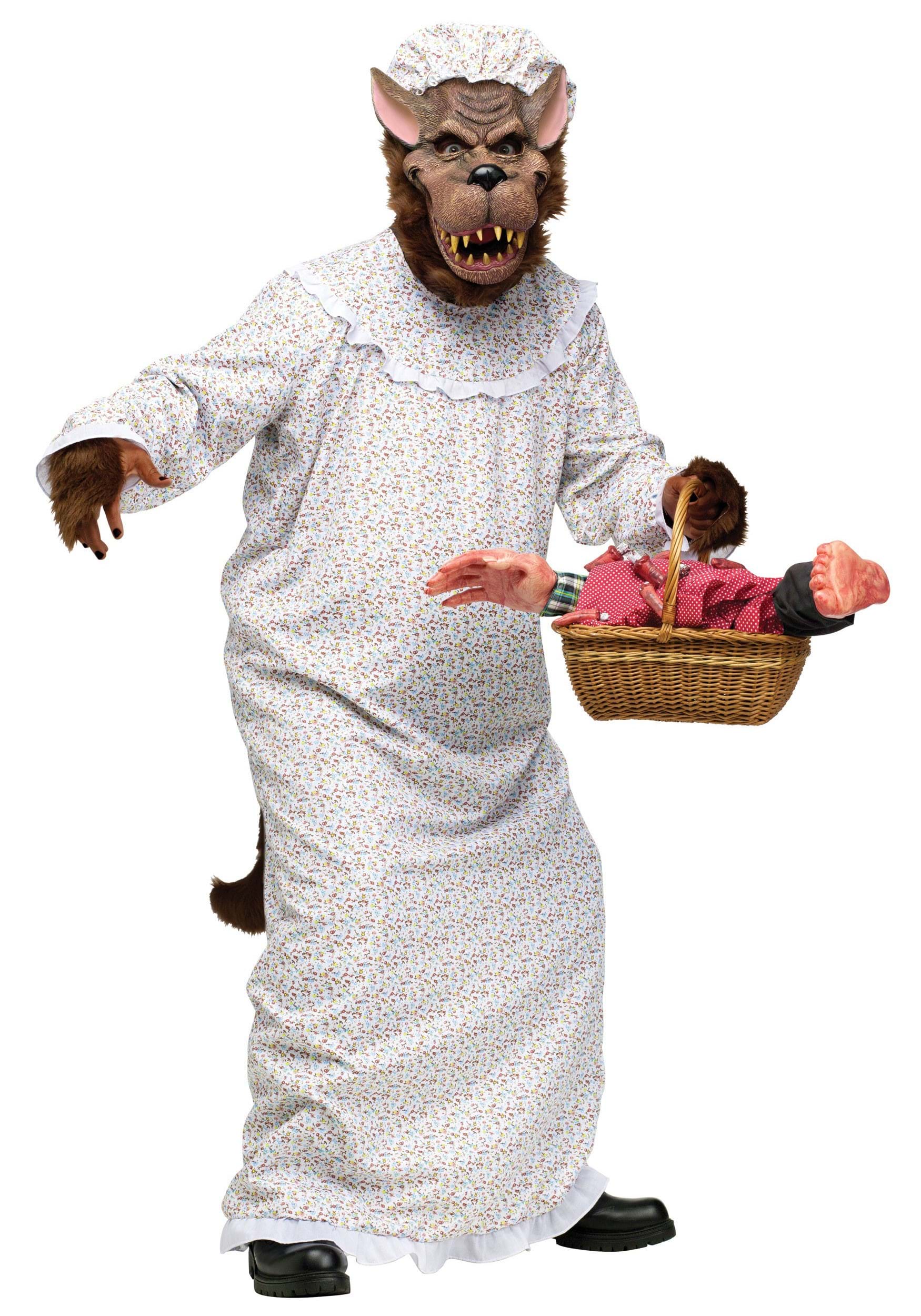 Big Bad Granny Wolf Plus Size Men's Costume