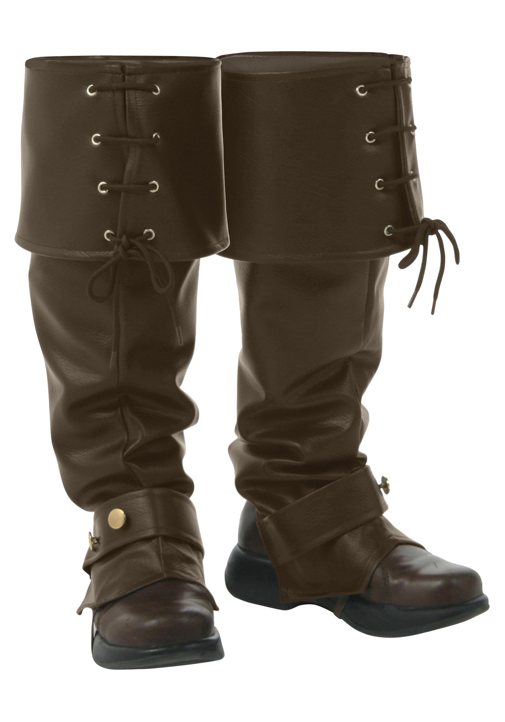 Men's Deluxe Brown Boot Tops