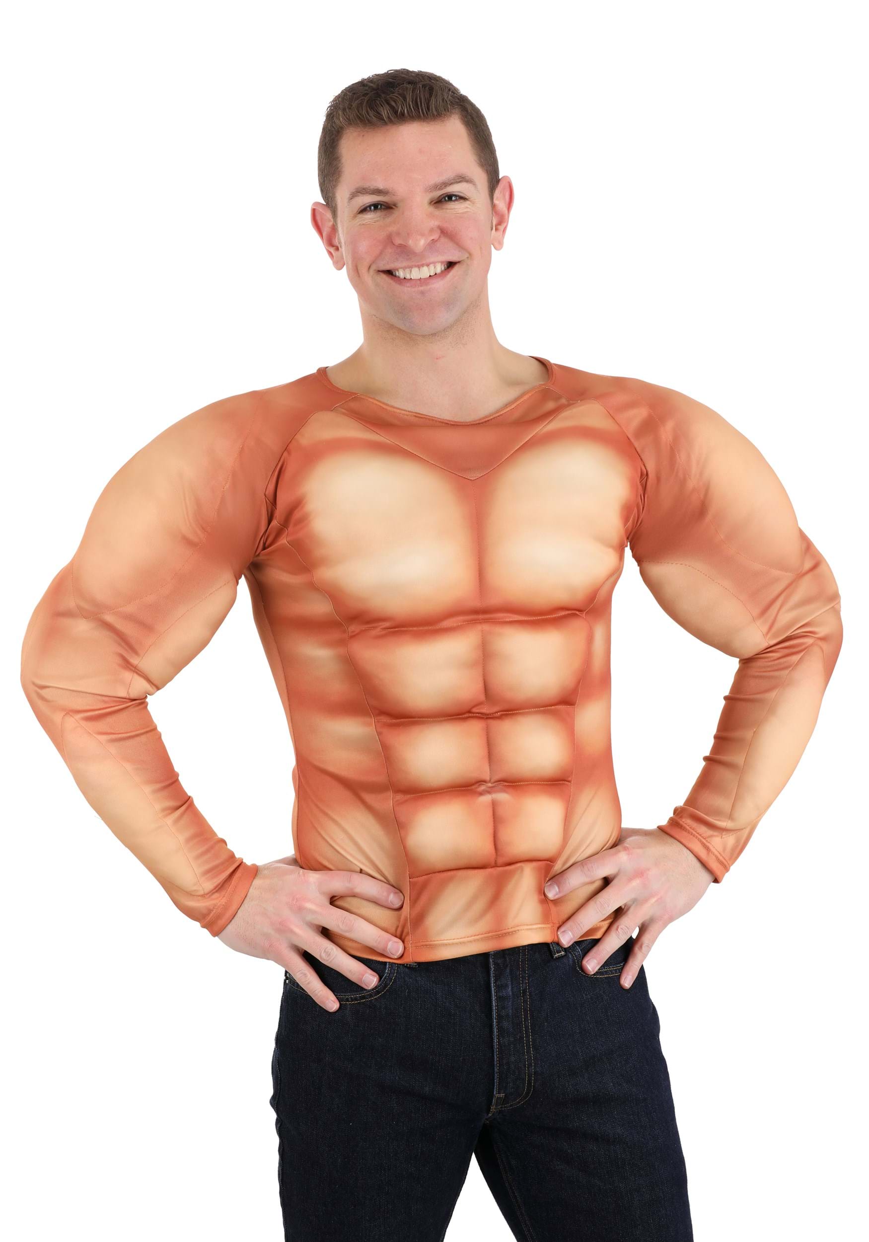 Padded Muscle Costume Shirt for Adults | Costume Accessories