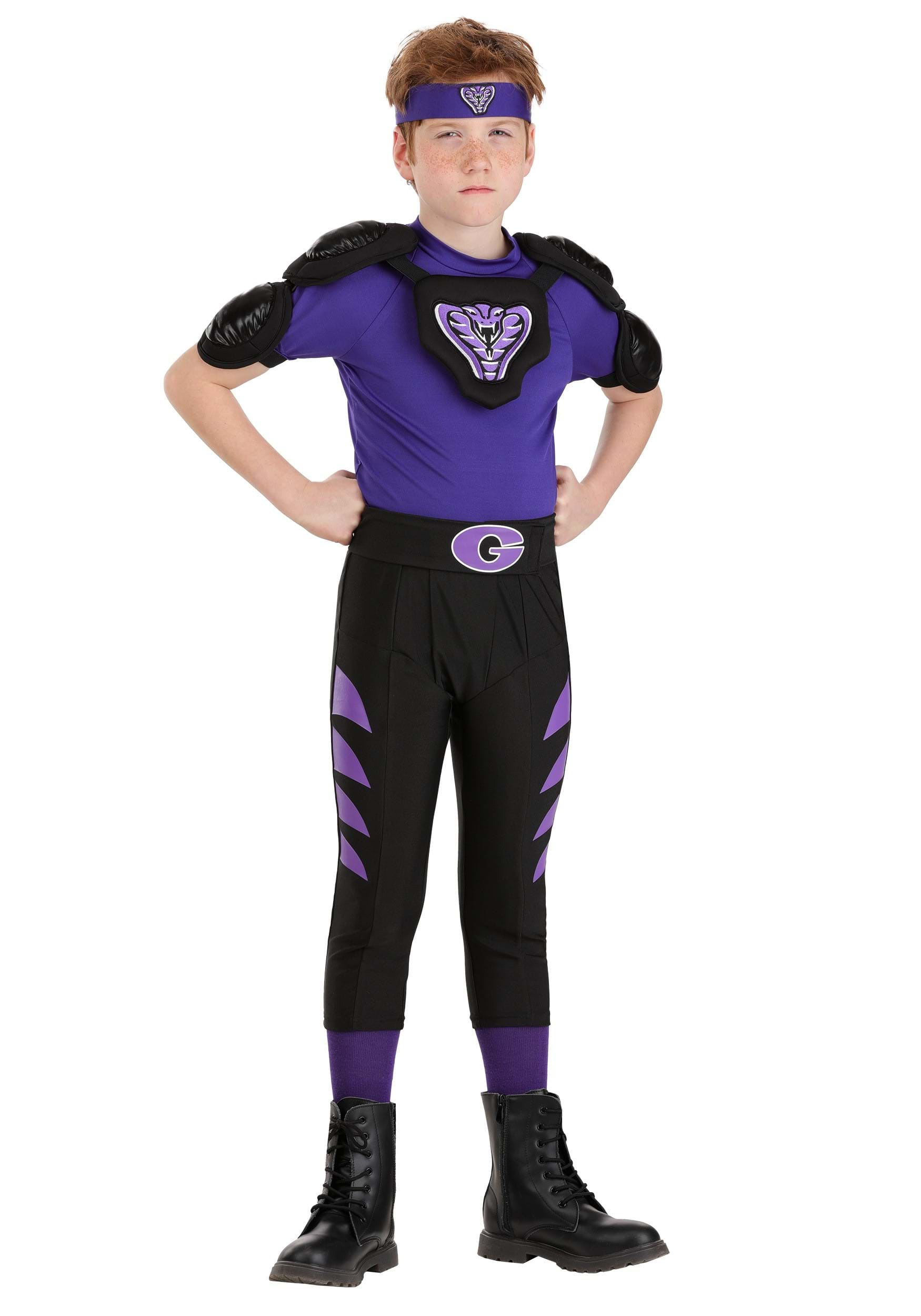 Dodgeball Purple Cobra Boy's Costume | Movie Costumes