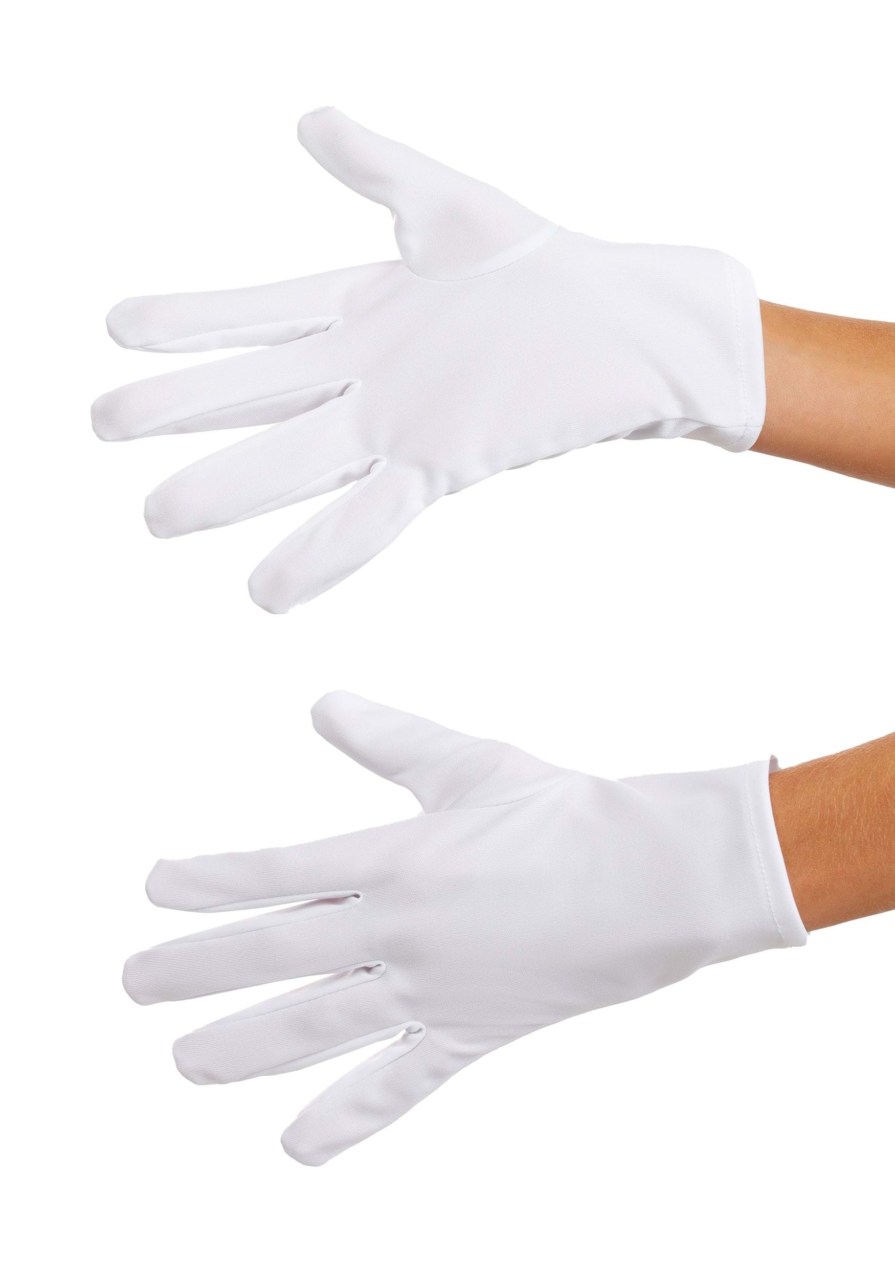 Classic Adult White Costume Gloves | Costume Accessories
