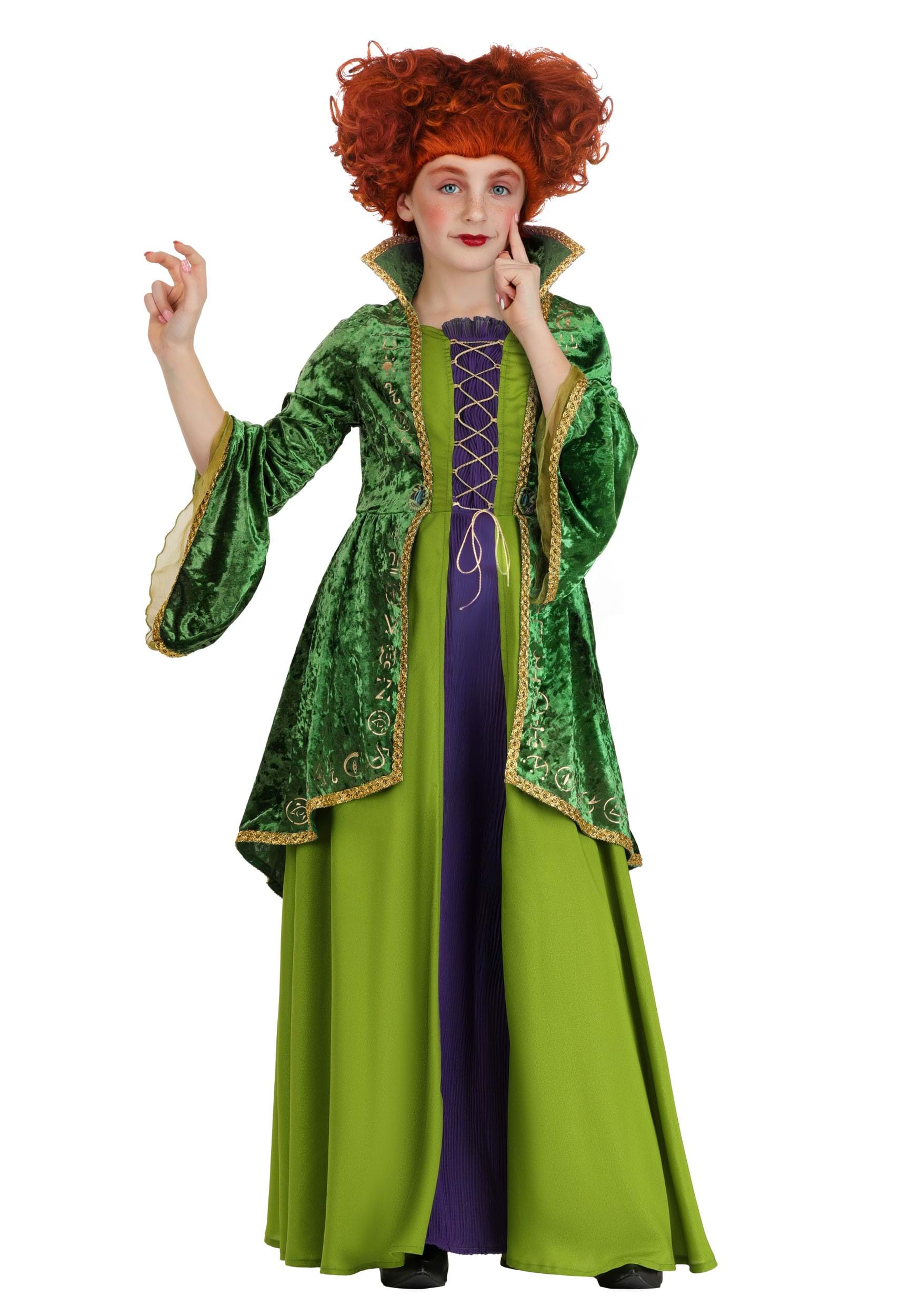 Deluxe Disney Girl's Winifred Sanderson Costume | Hocus Pocus Costumes