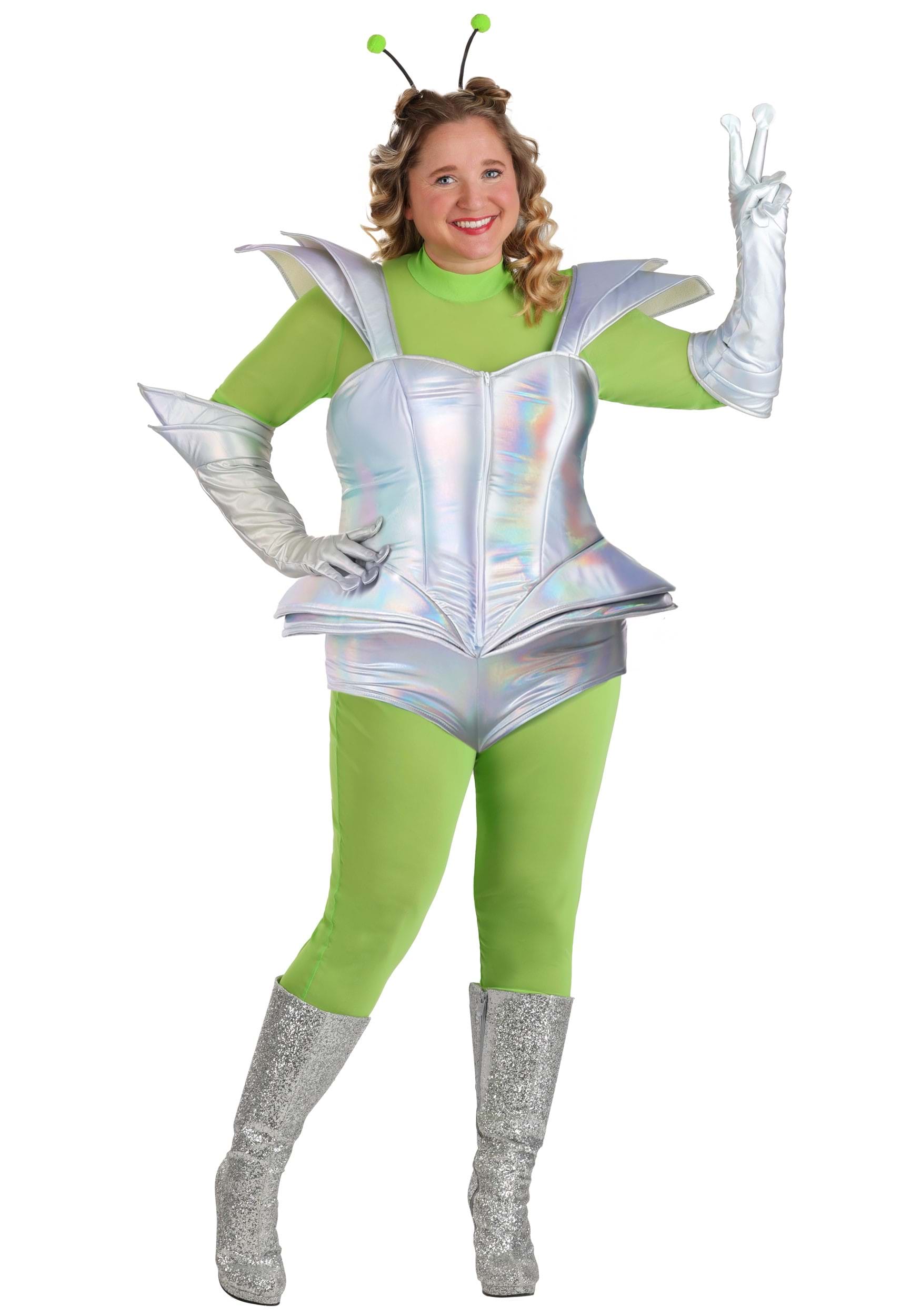 Plus Size Galactic Alien Babe Women's Costume | Alien Costumes