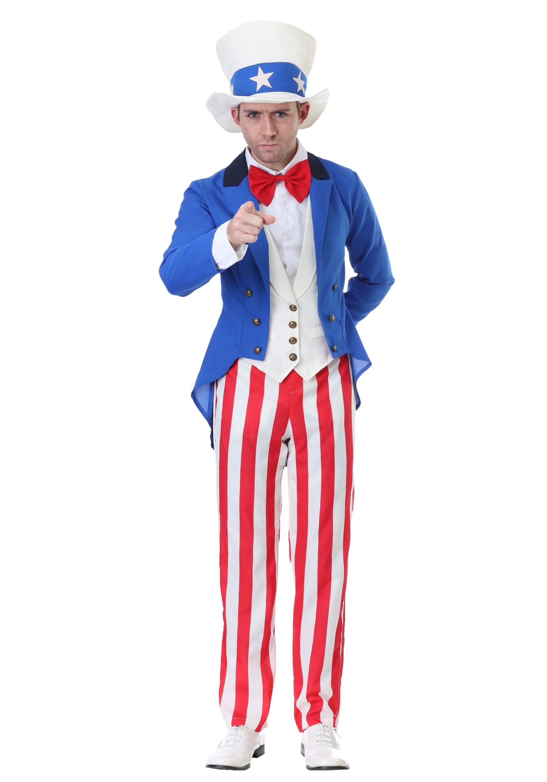 Classic Plus Size American Uncle Sam Costume | 4th of July Costumes