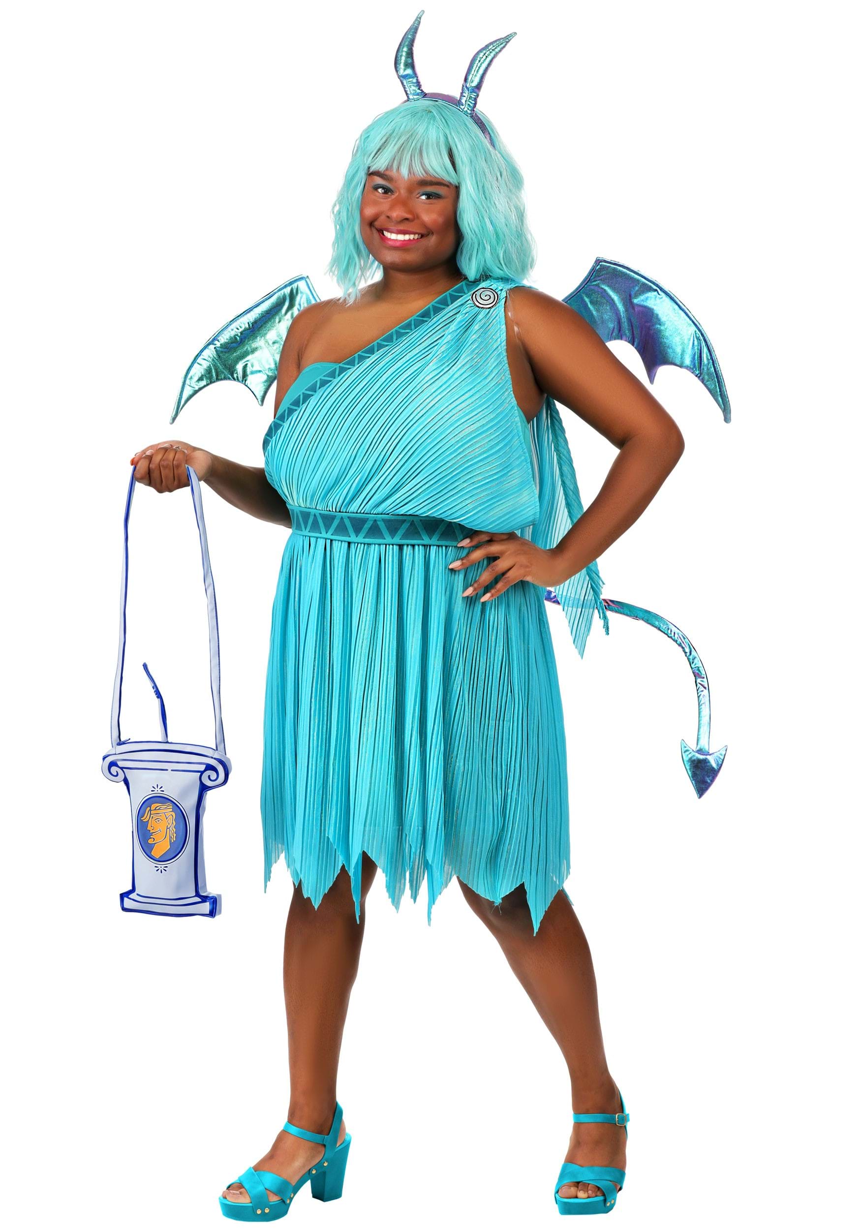 Women's Plus Size Disney Hercules Panic Costume Dress | Disney Costumes