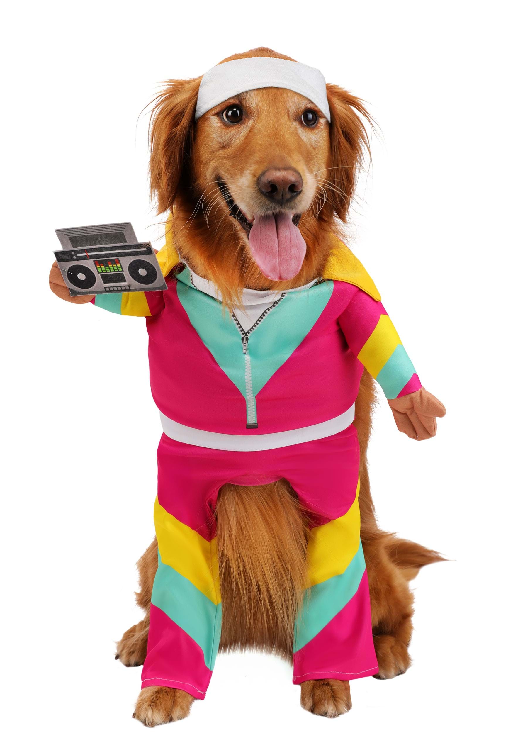 1980s Track Suit Pet Costume | Halloween Pet Costumes