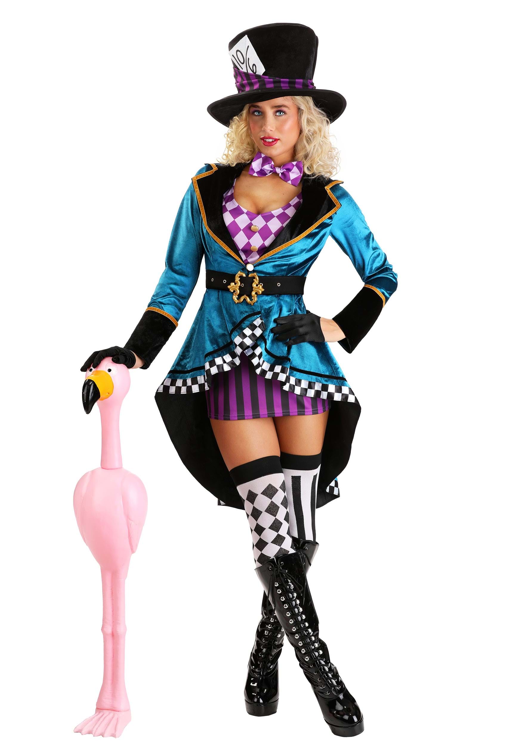 Adult Purple Panache Mad Hatter Costume | Mad Hatter Costumes
