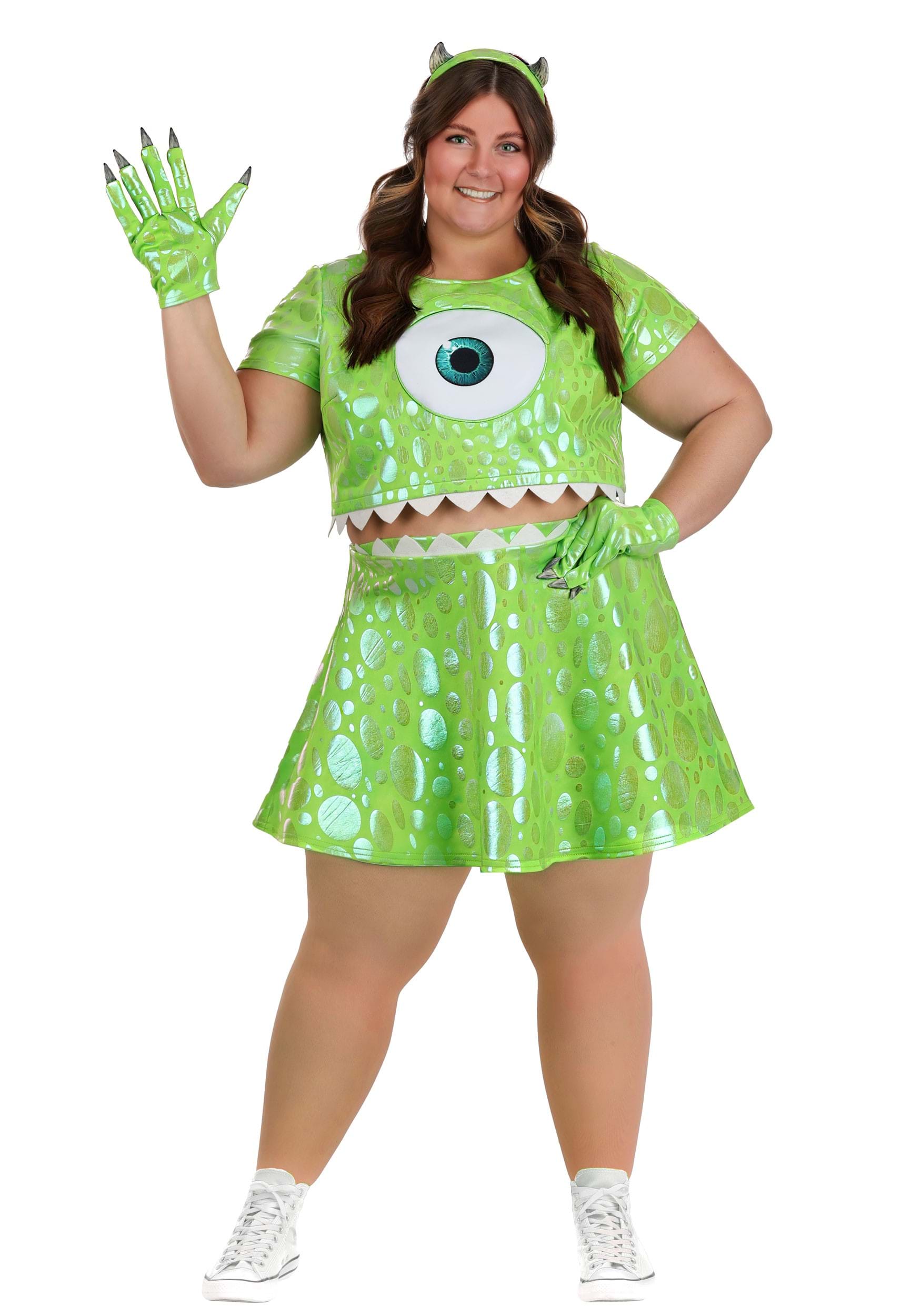 Plus Size Pixar Monsters Inc. Mike Wazowski Costume for Women | Disney Costumes