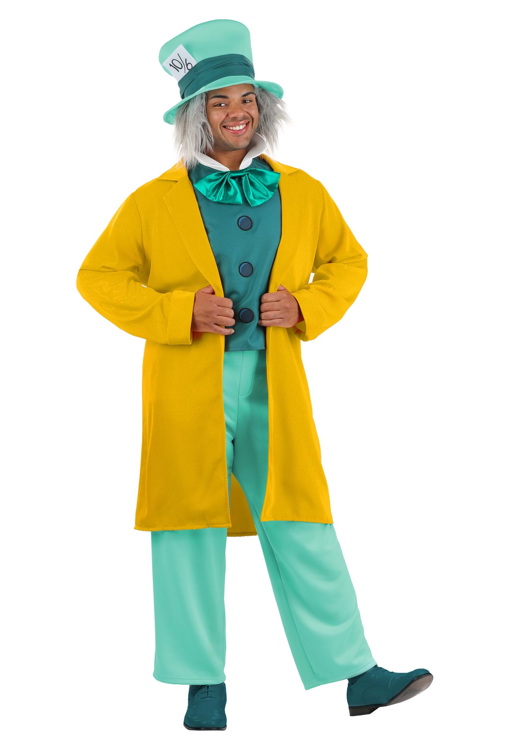 Men's Plus Size Classic Disney Mad Hatter Costume | Disney Costumes
