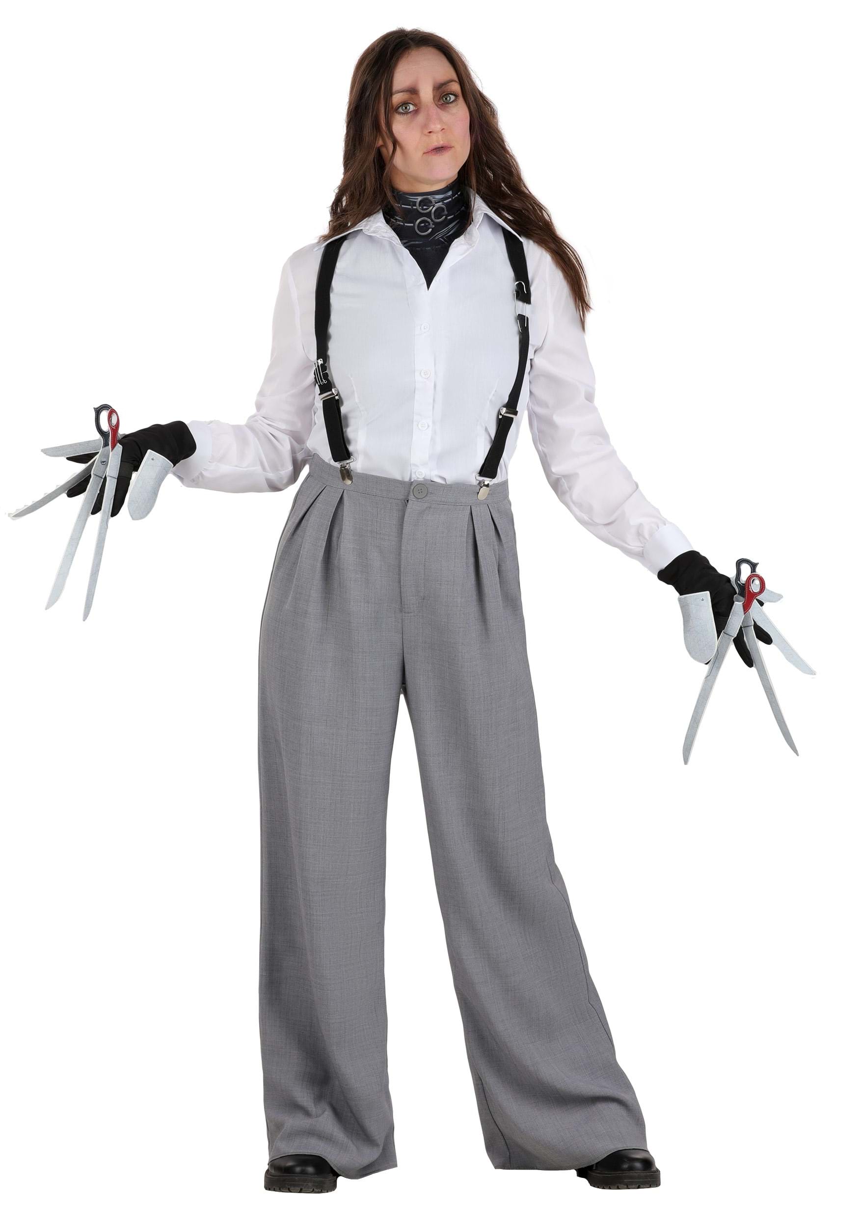 Edward Scissorhands White Shirt Costume for Women | Movie Costumes