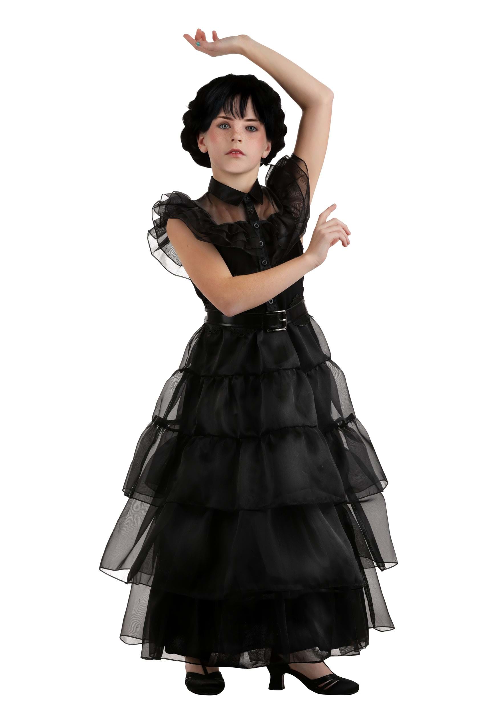 Wednesday Addams Rave'N Dance Girl's Costume Dress | TV Show Costumes