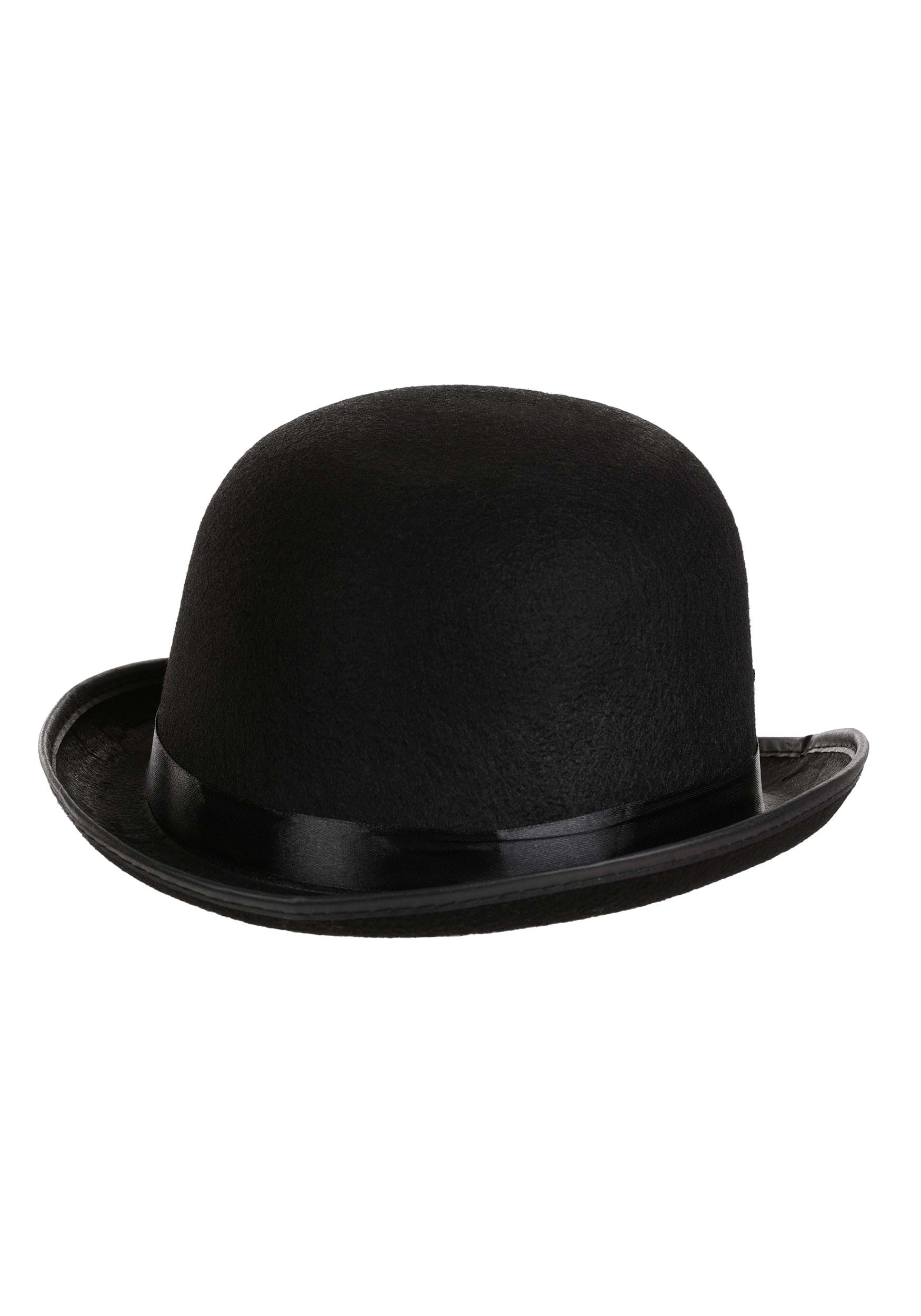 Black Costume Bowler Hat for Men | Historical Accessories