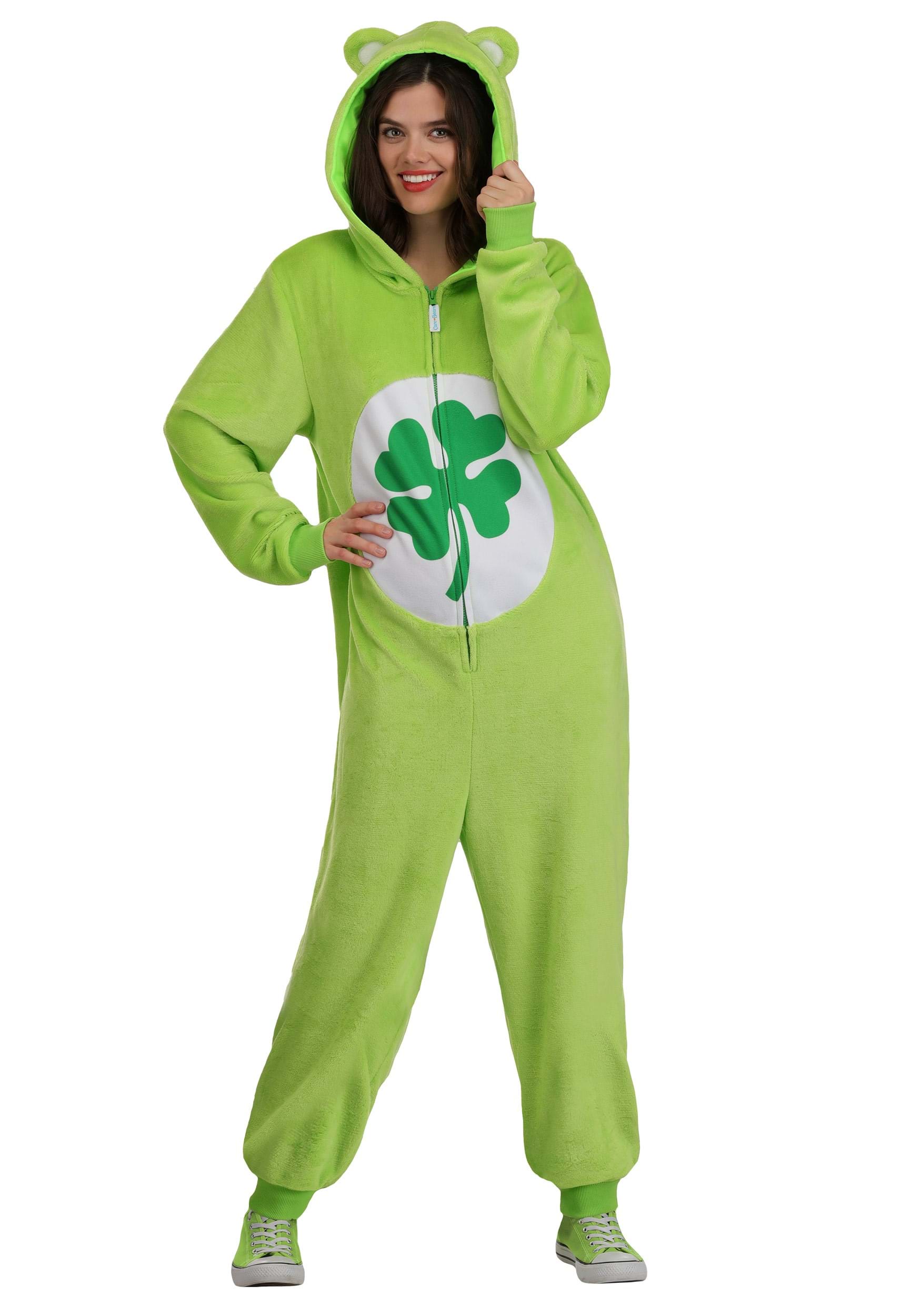 Care Bears Good Luck Bear Adult Costume Onesie | Care Bears Costumes