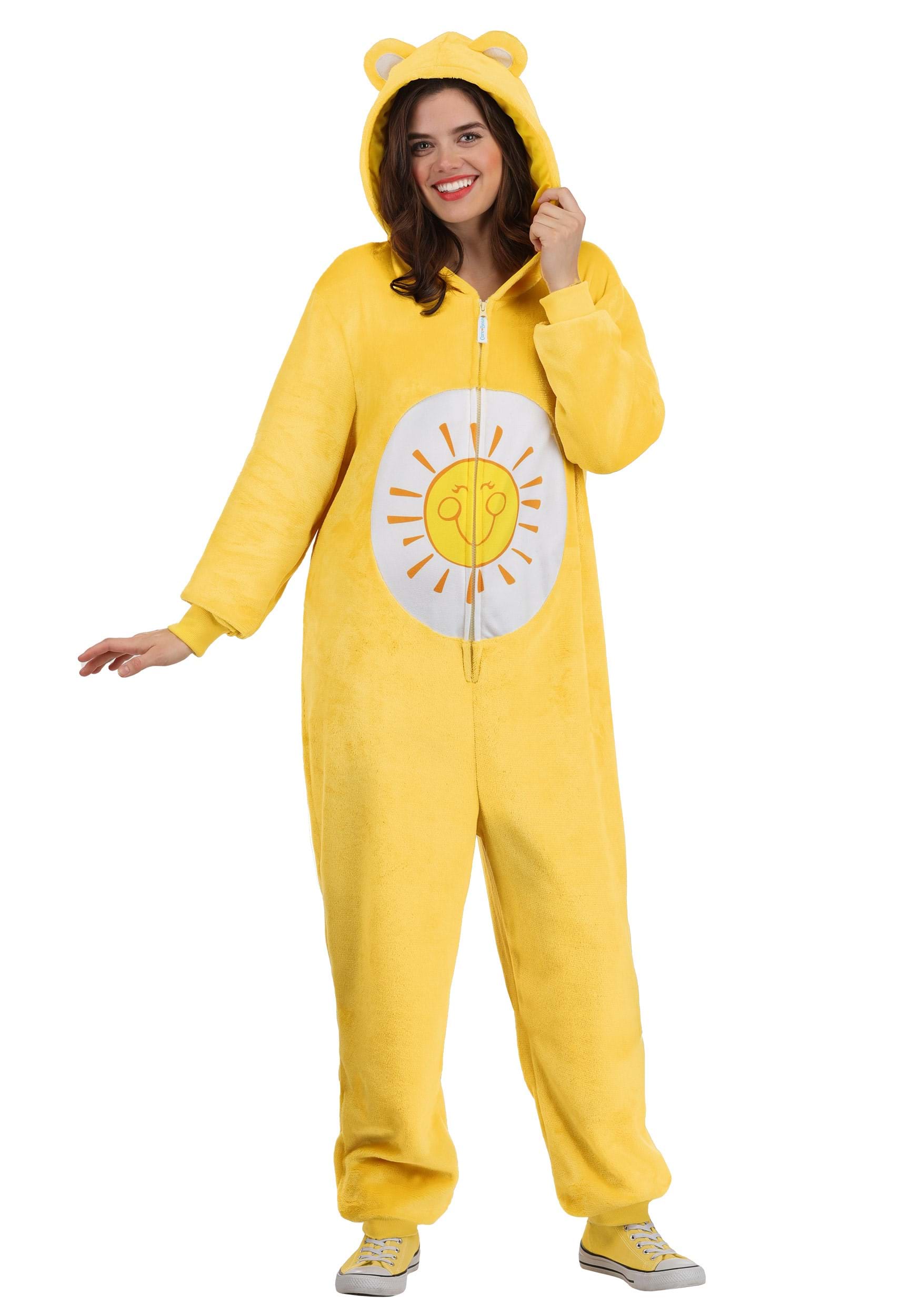 Care Bears Funshine Bear Adult Costume Onesie | Care Bears Costumes