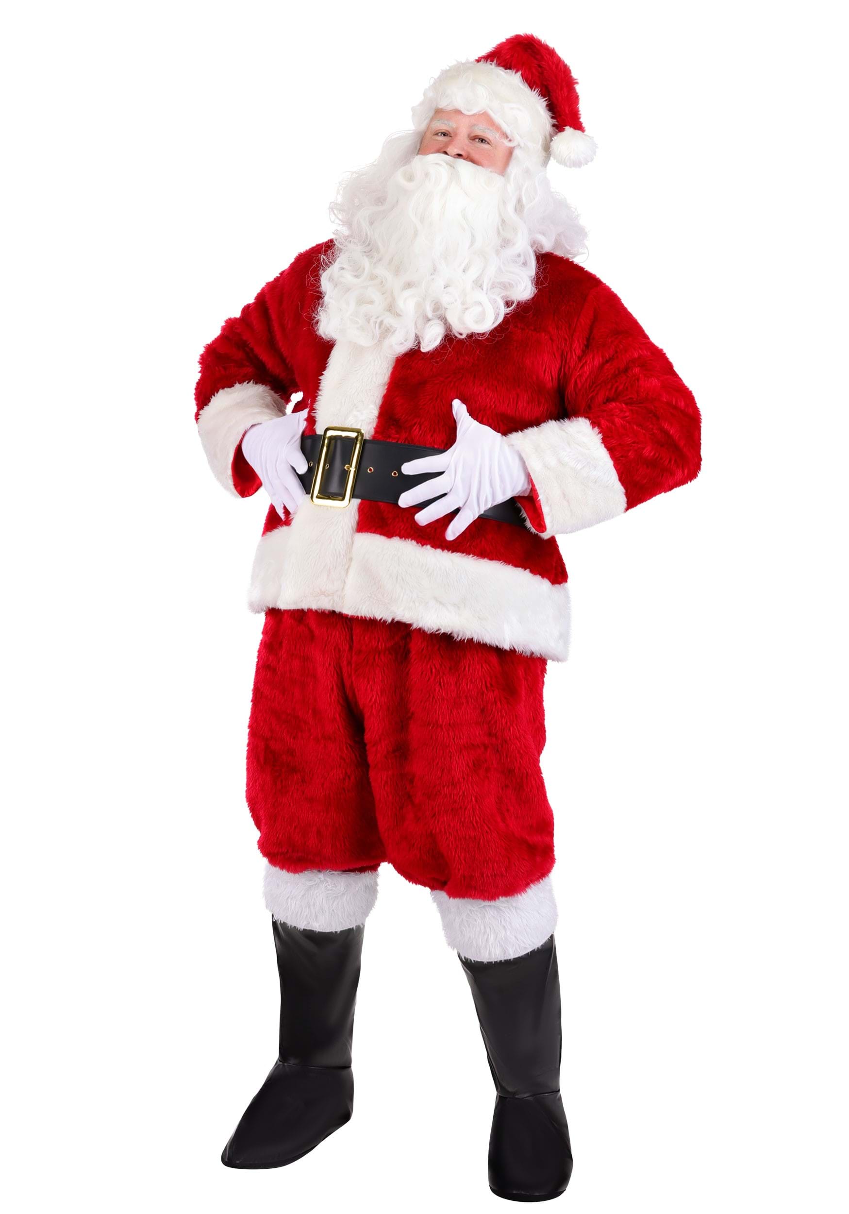 Plus Size Regal Santa Claus Men's Costume | Christmas Costumes