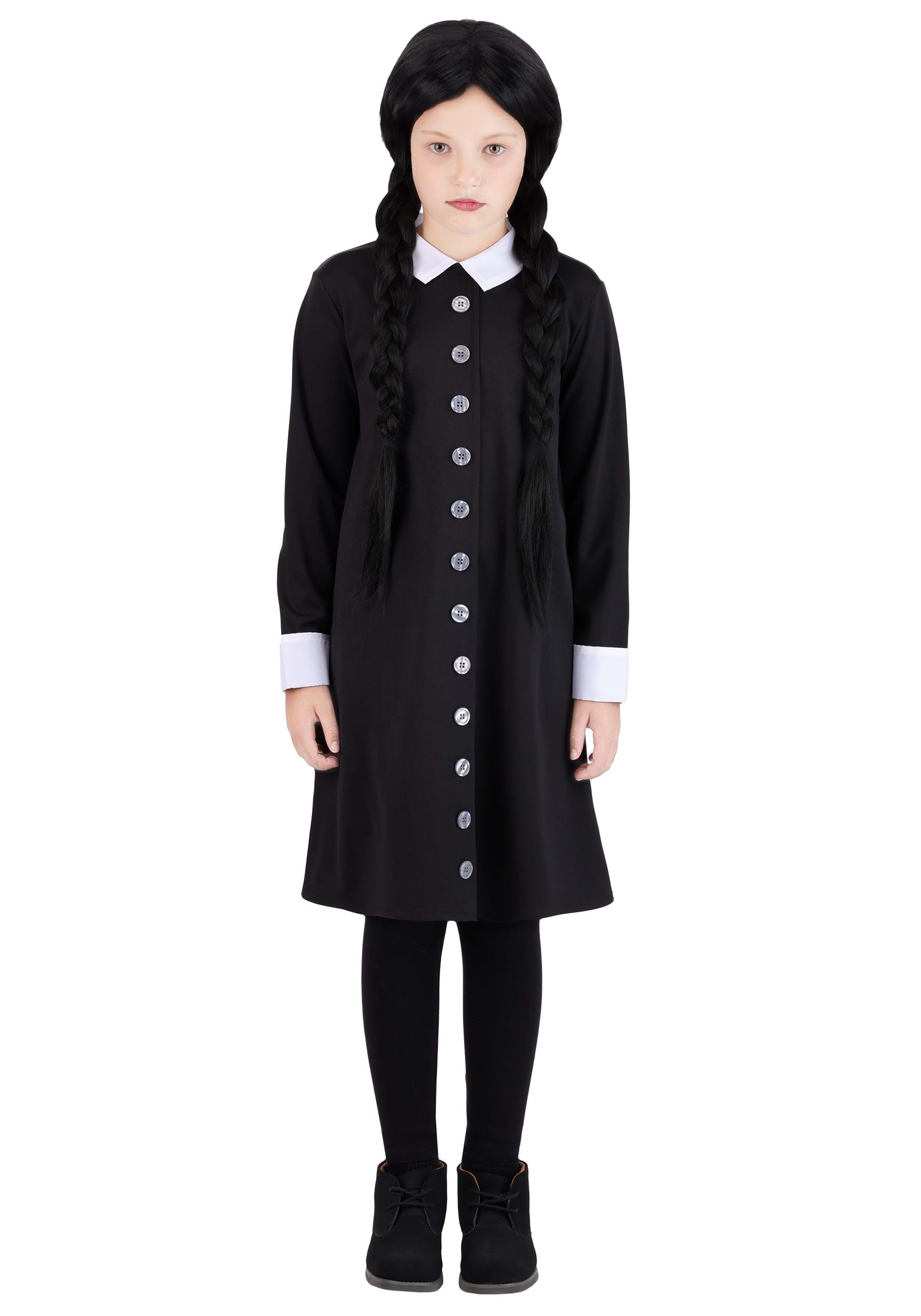 Essential Wednesday Addams Girl's Costume | Addams Family Costumes