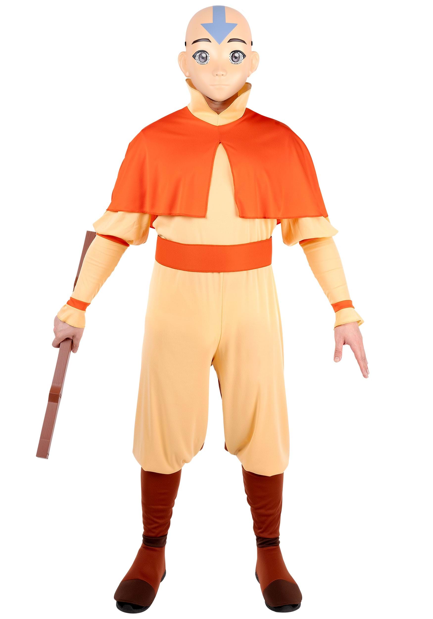 Deluxe Men's Aang Last Airbender Costume | Nickelodeon Costumes
