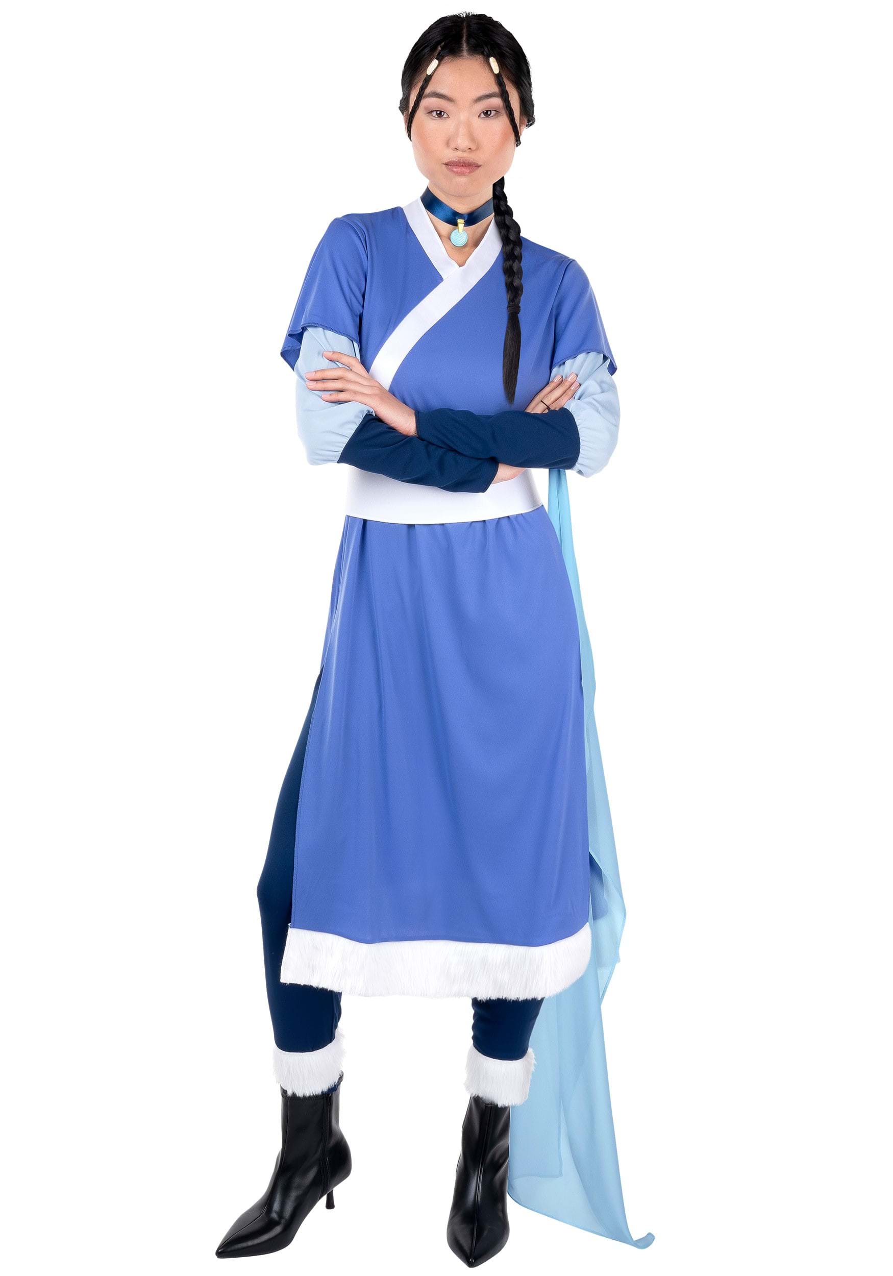 Deluxe Avatar Last Airbender Women's Katara Costume | Nickelodeon Costumes