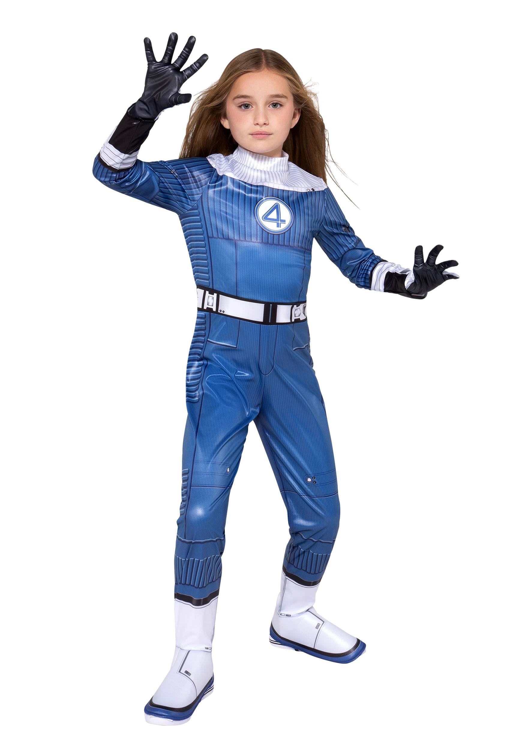 Classic Fantastic 4 Invisible Woman Girl's Costume | Marvel Costumes