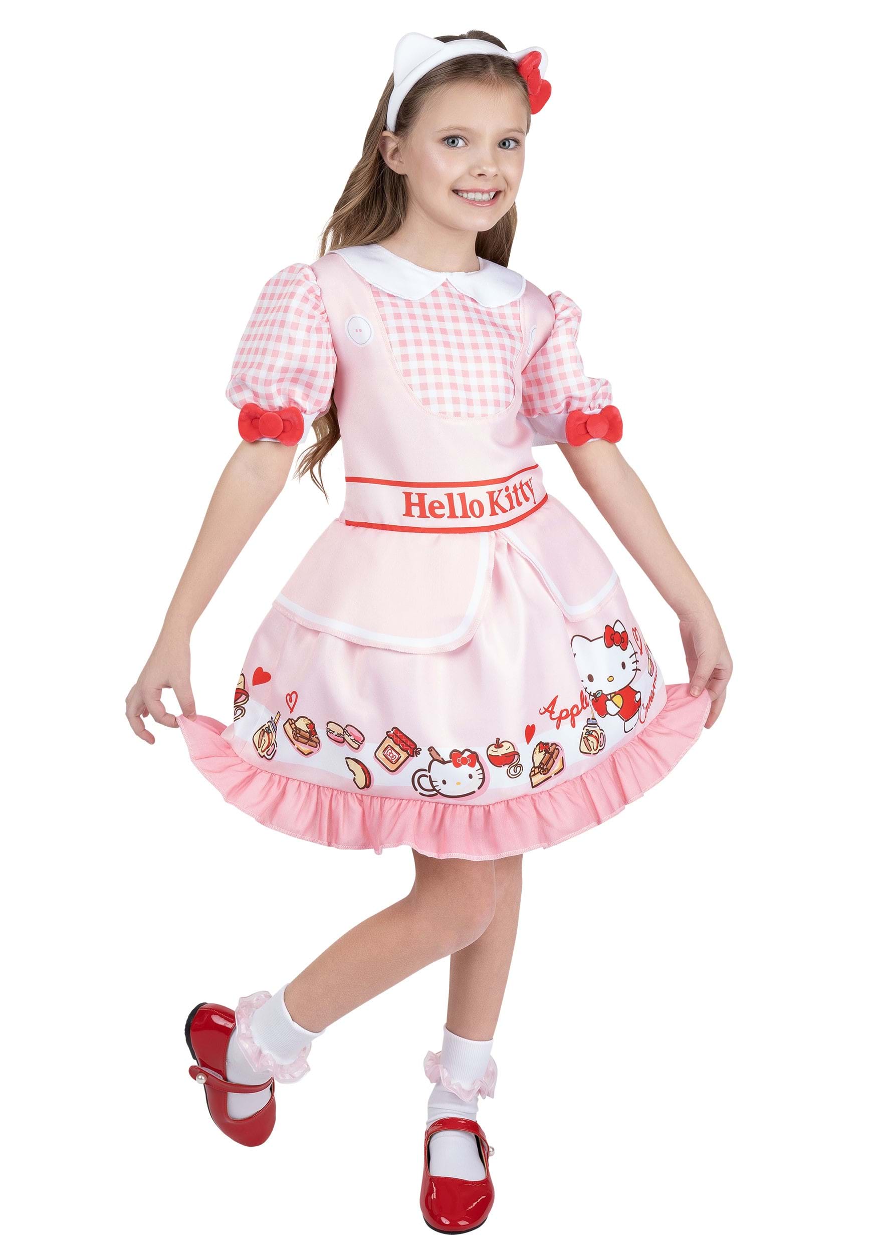 Classic Hello Kitty Girl's Costume Dress | TV Costumes