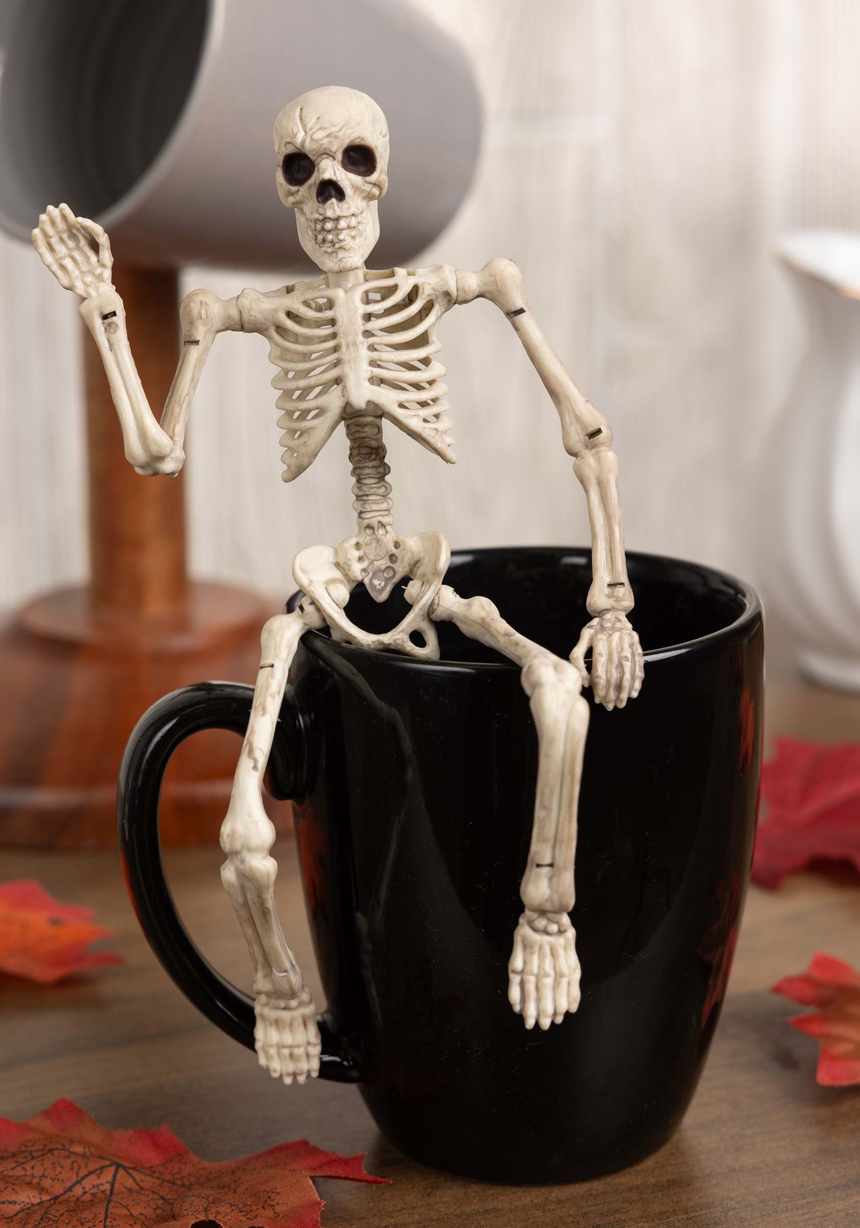 8-Inch Bendable Skeleton Halloween Prop | Skeleton Decorations