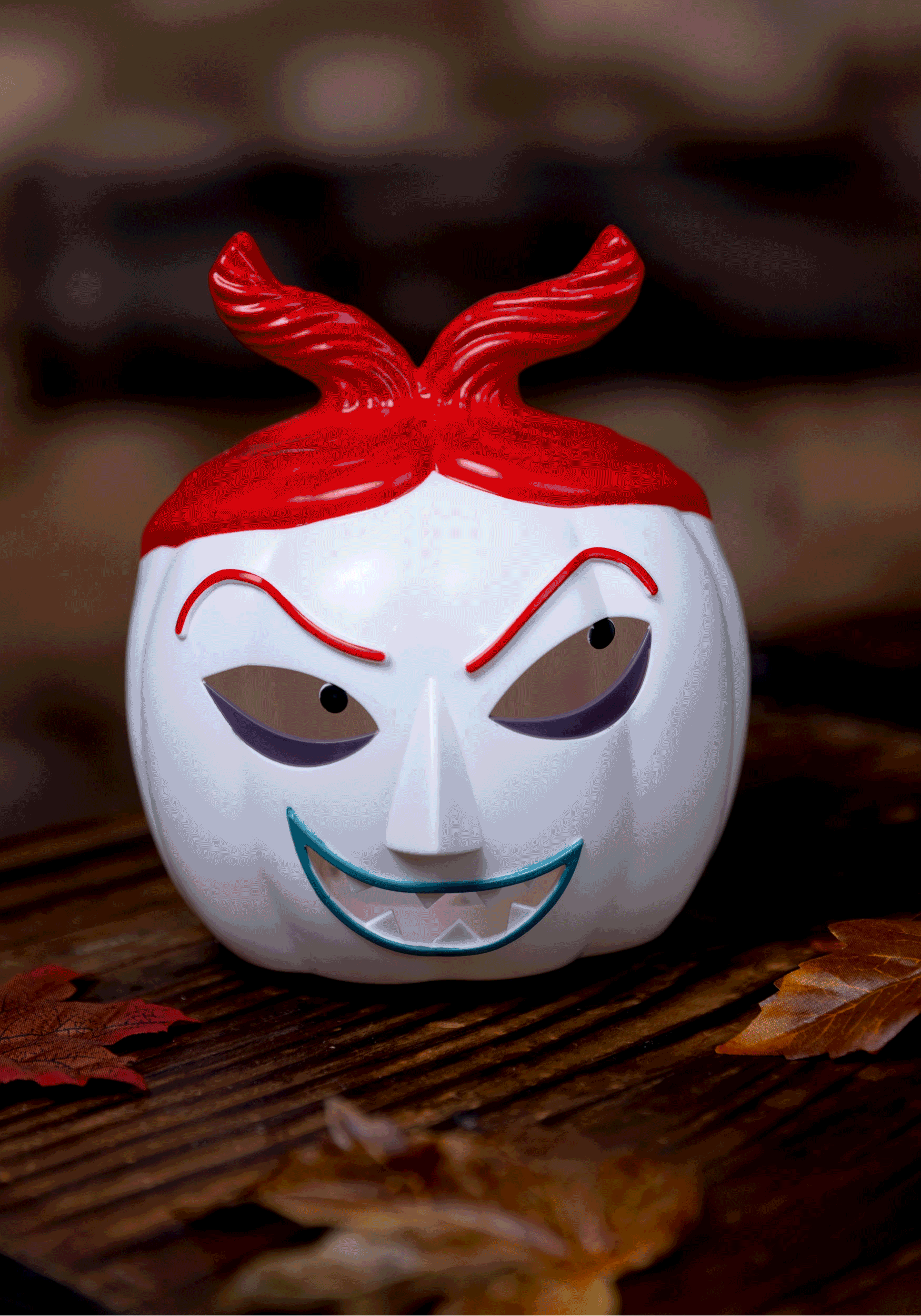 Nightmare Before Christmas 6 Lock Light Up Pumpkin Halloween Decoration