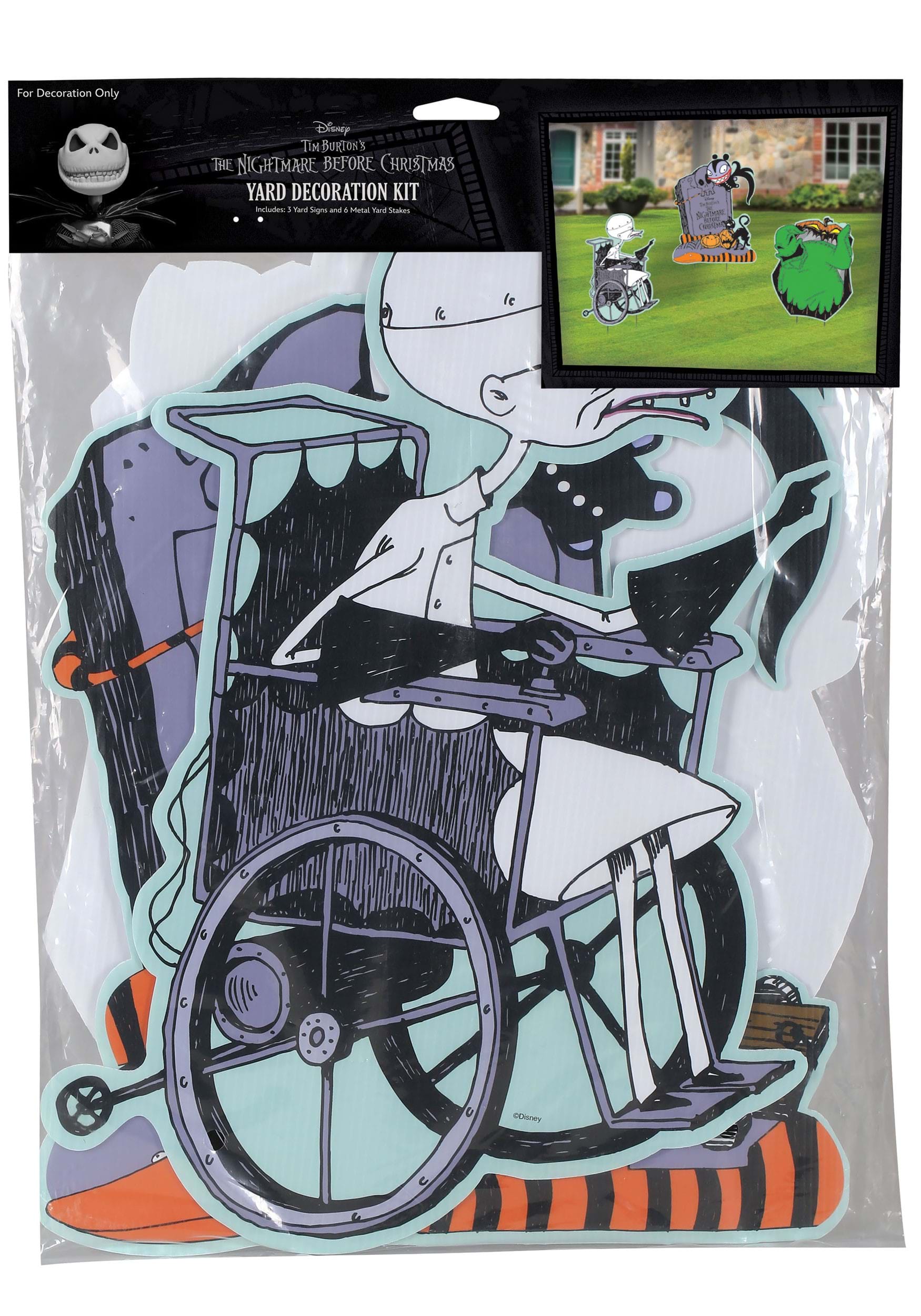 Oogie Boogie and Dr Finkelstein Decoration Yard Kit | Nightmare Before Christmas Decorations