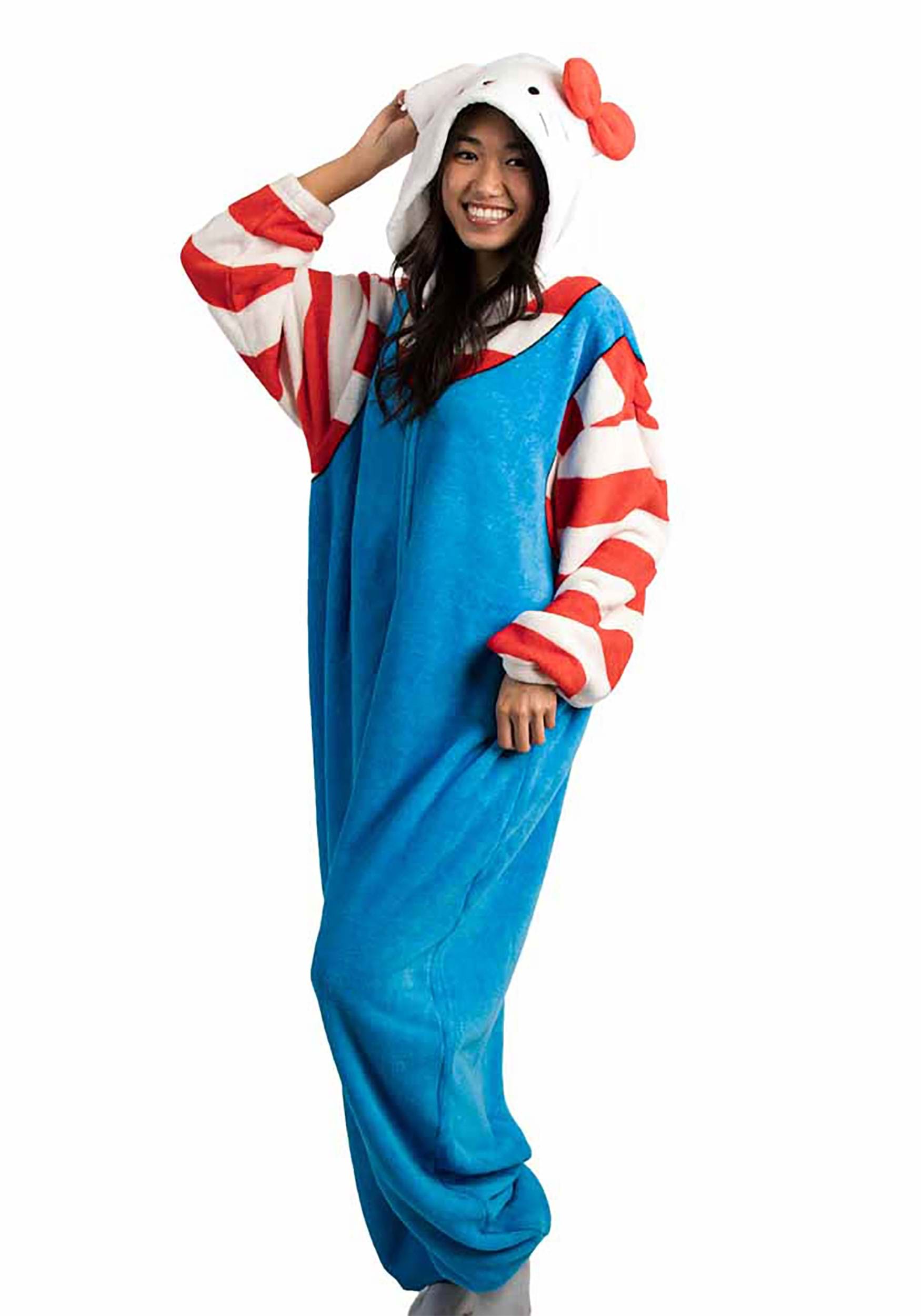 Adult Hello Kitty Cosplay Union Suit Costume | Hello Kitty Costumes