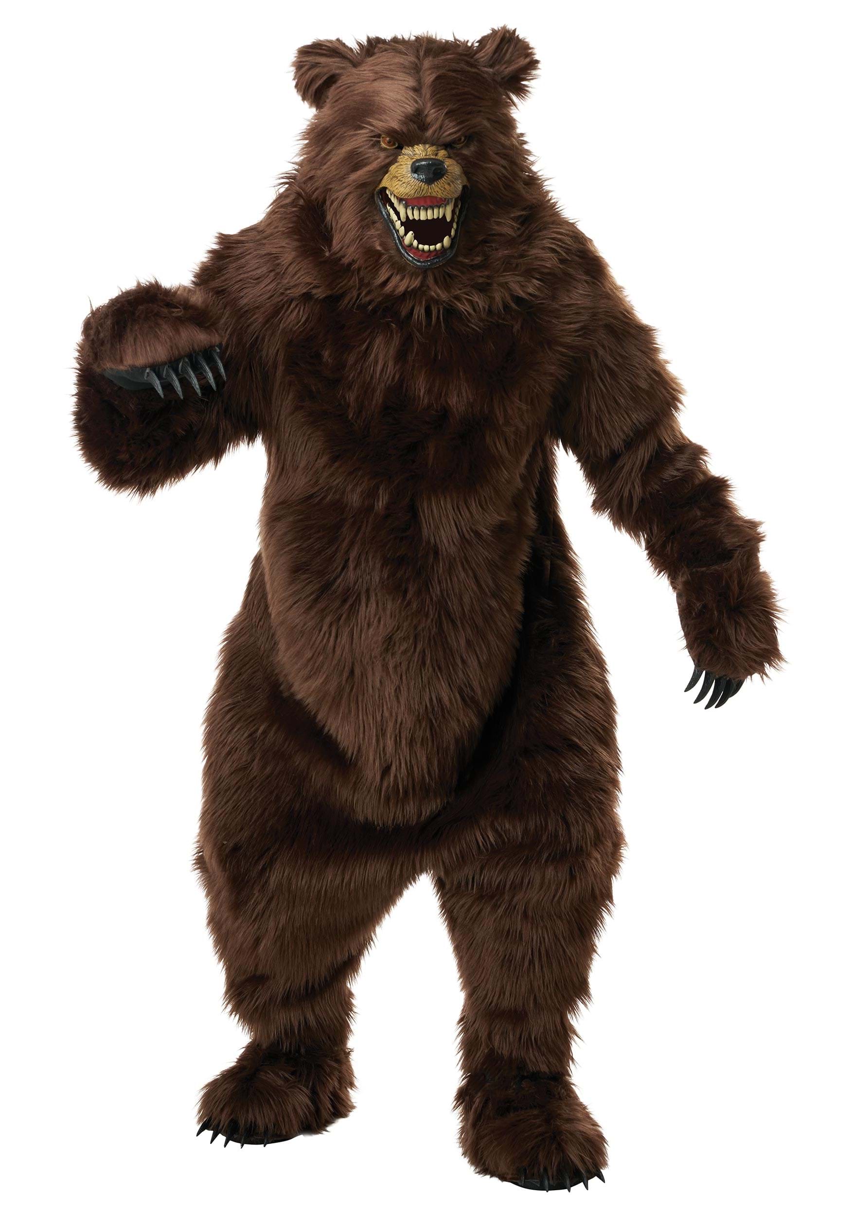 Deluxe Grizzly Bear Adult Costume with Ani-Motion Mask | Bear Costumes