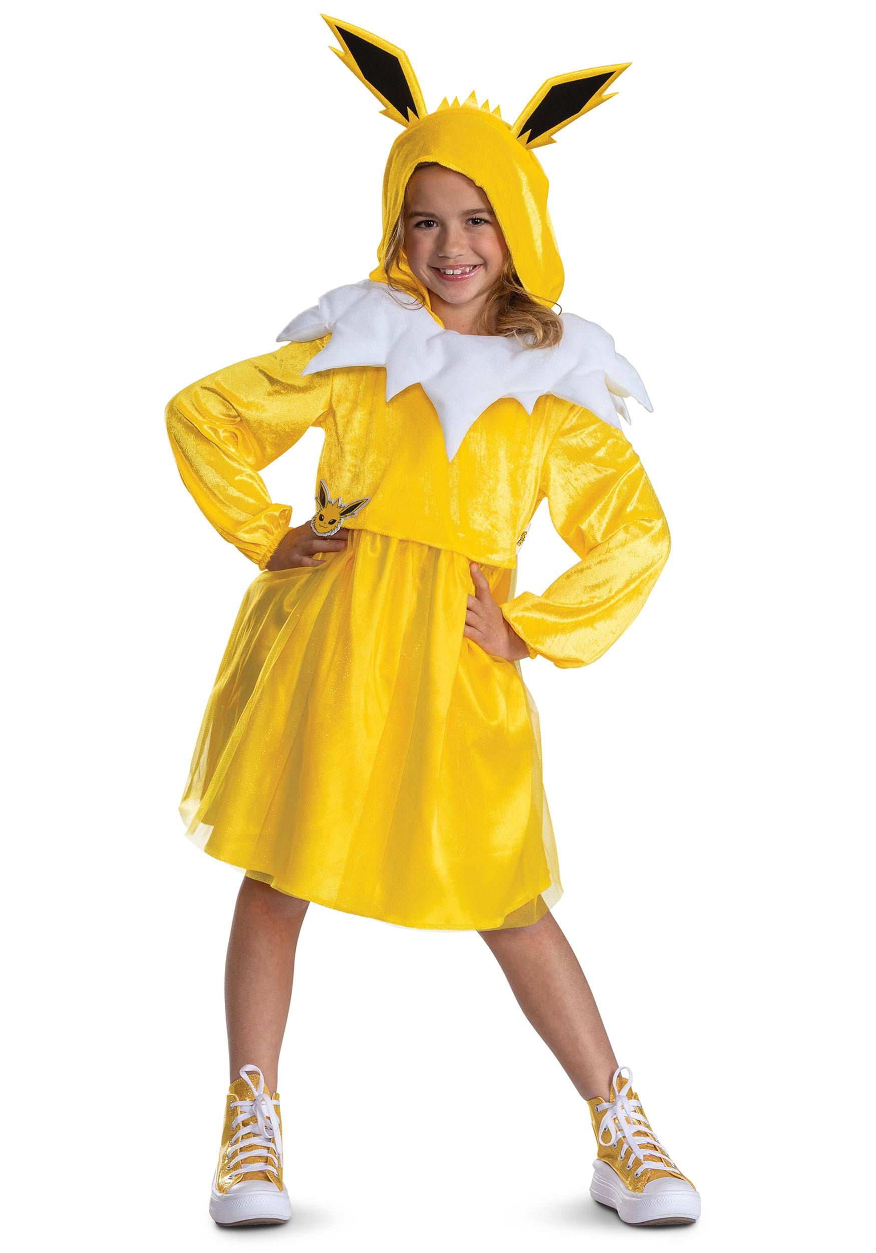 Girl's Pokémon Jolteon Hooded Costume Dress | Pokémon Costumes