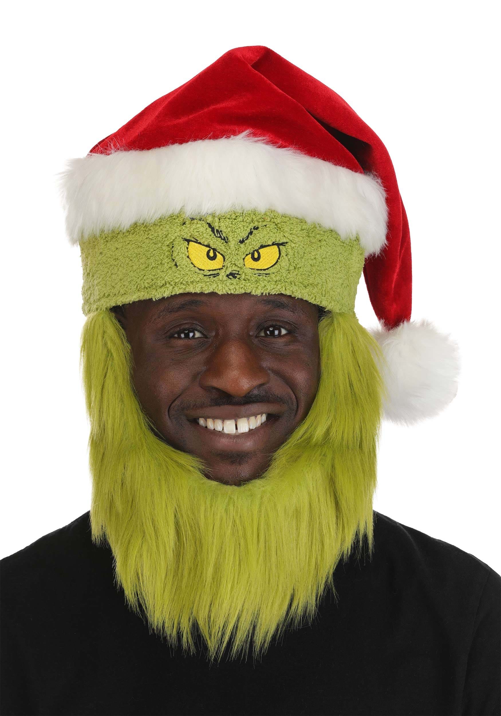 Dr. Seuss Grinch Santa Adult Costume Hat | Dr. Seuss Accessories