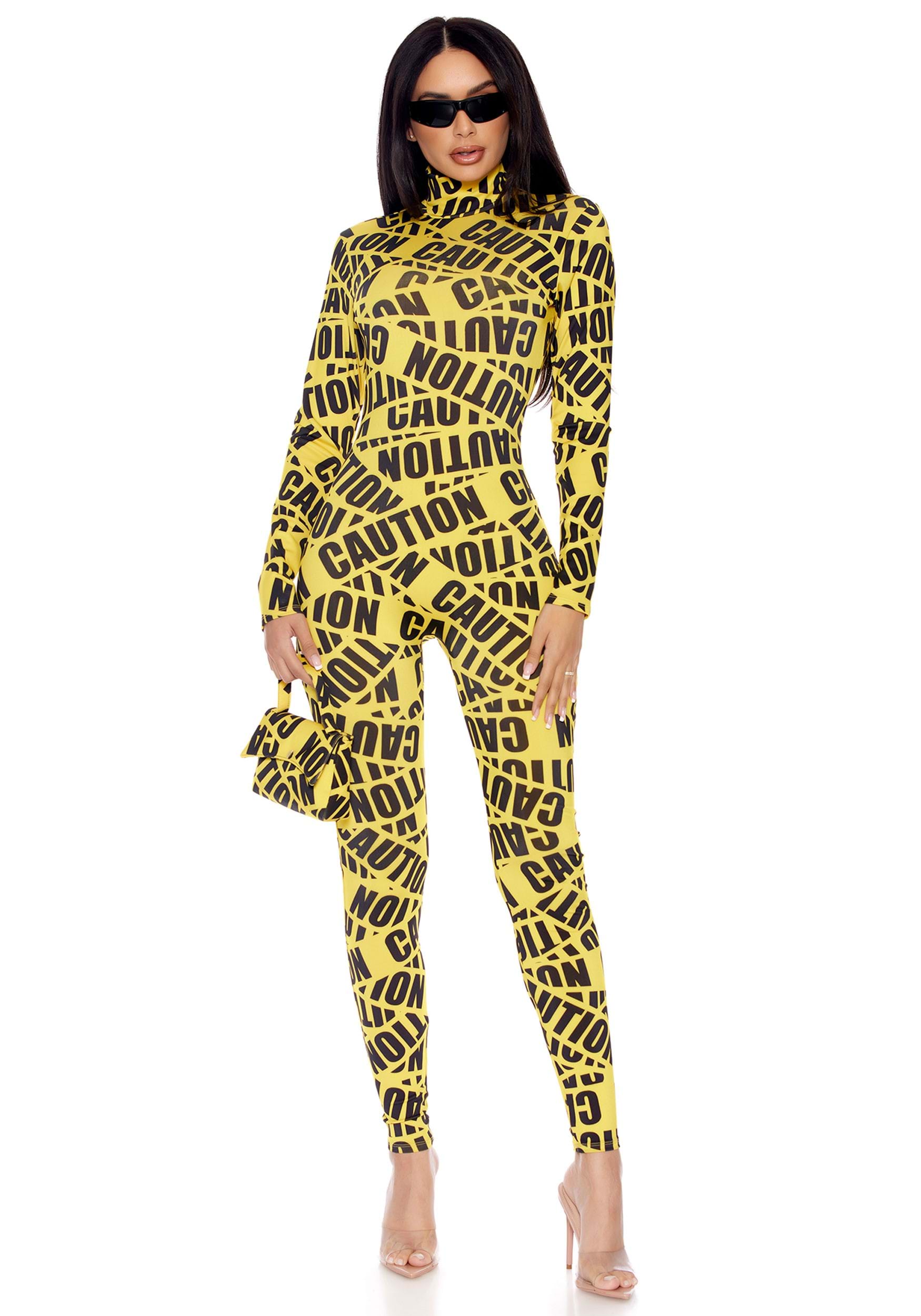 Sexy Caution Tape Women's Costume