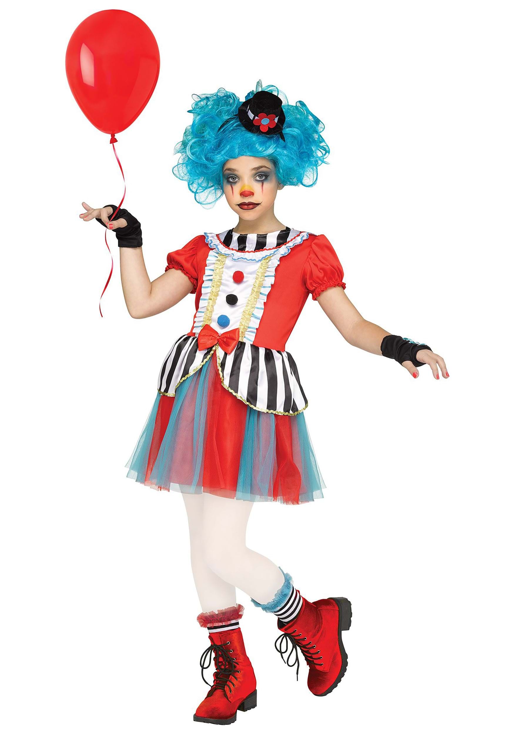 Carnival Cutie Clown Girl's Costume Dress | Clown Costumes