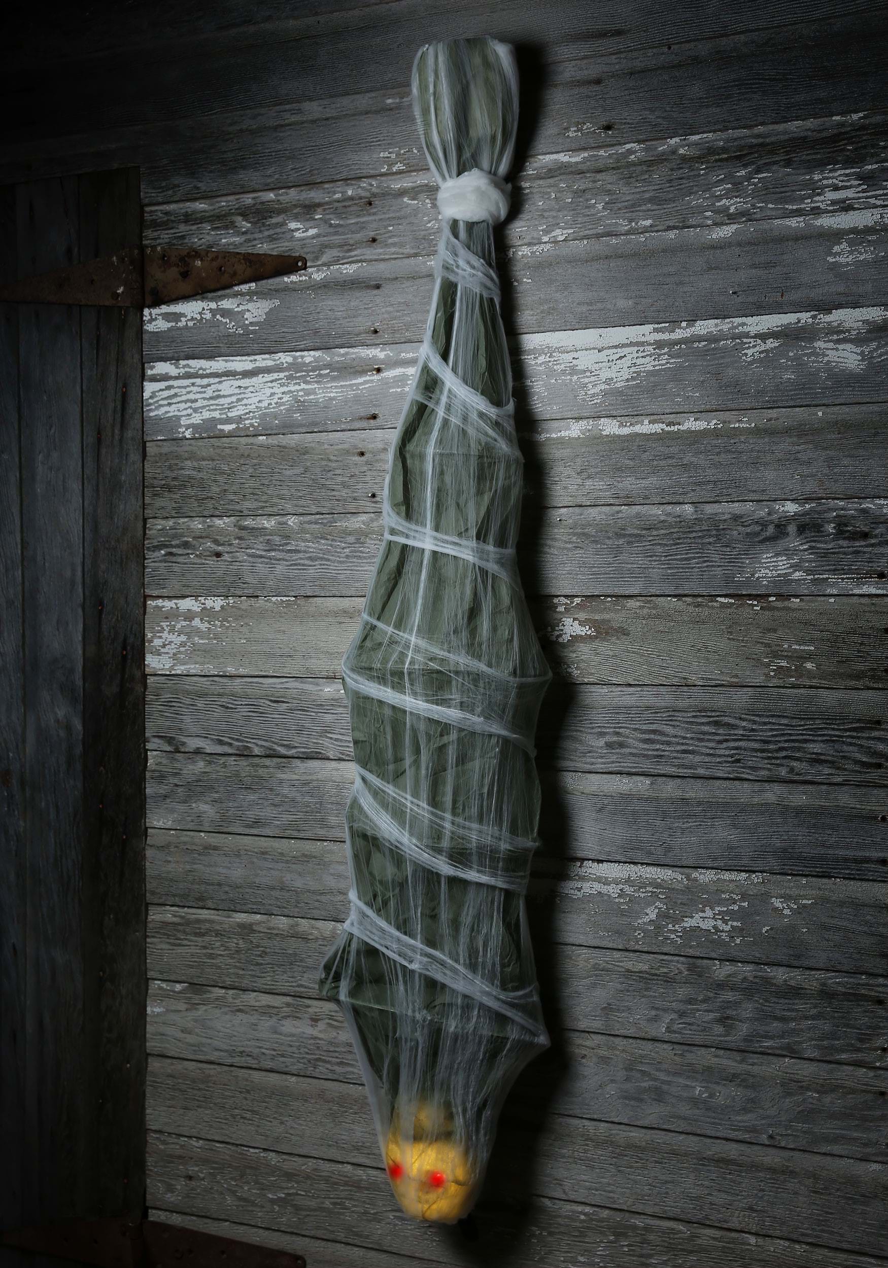 6FT Light Up Cocoon Corpse Decoration | Scary Decorations