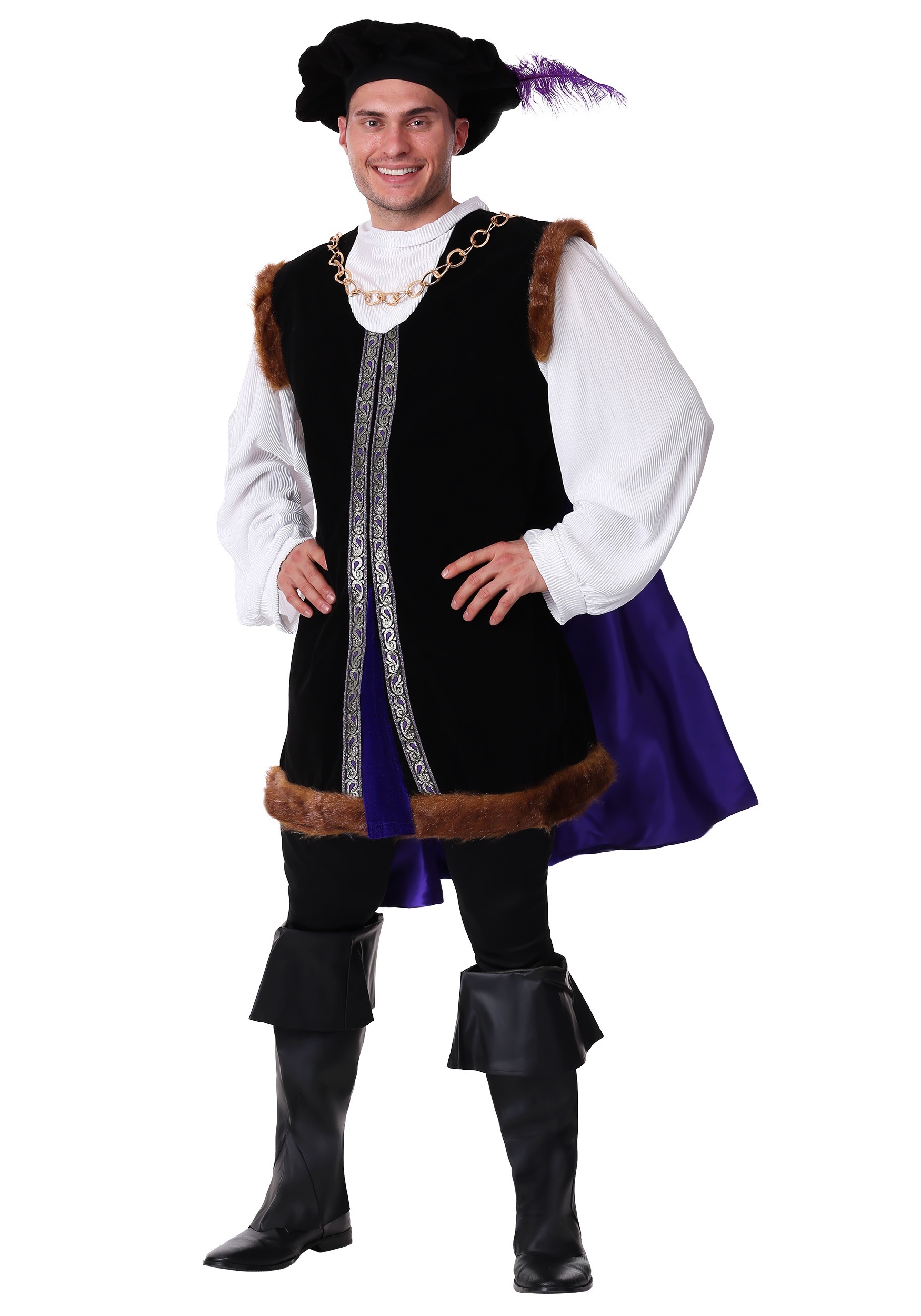 Plus Size Noble Renaissance Man Costume for Men