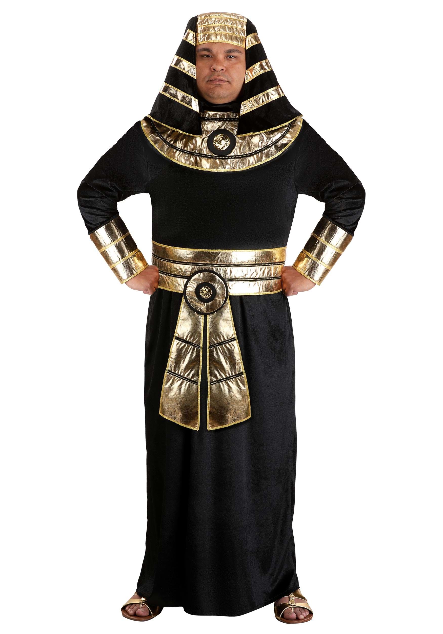 Plus Size Deluxe Black Pharaoh Adult Costume | Egyptian Costumes