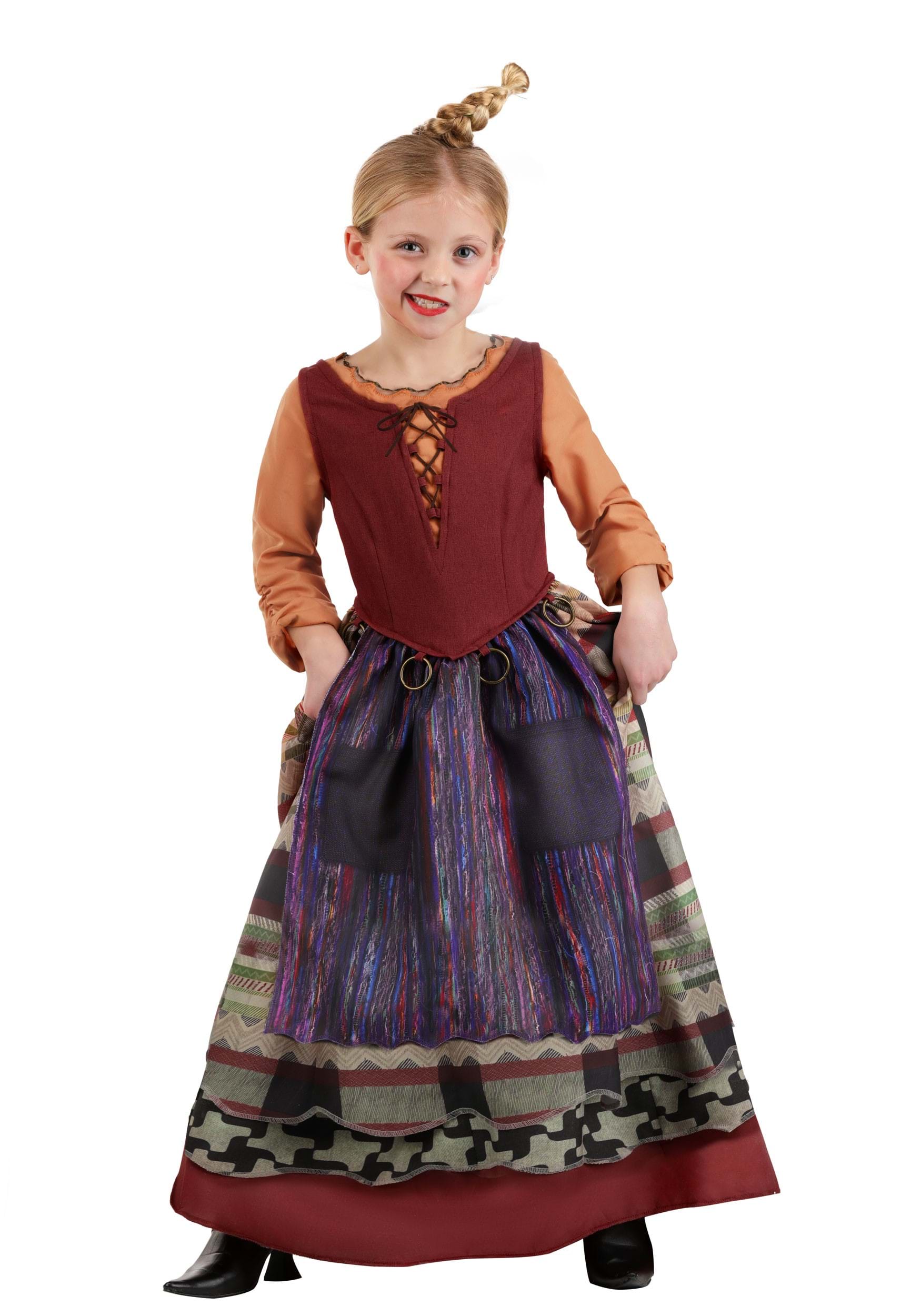 Deluxe Disney Hocus Pocus Girl's Mary Sanderson Costume | Disney Costumes